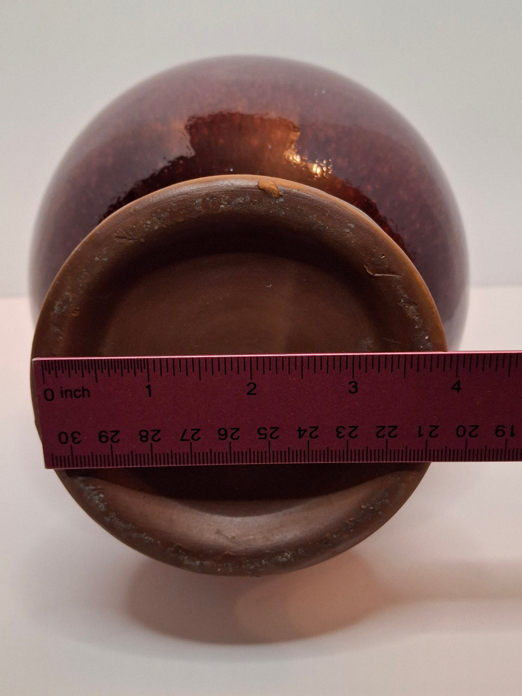 Mid-Century Chinese Jingdezhen Oxblood Porcelain Vase with Chi Dragon Handles, Flambé Glaze, 12.5" Tall – Vintage Reproduction