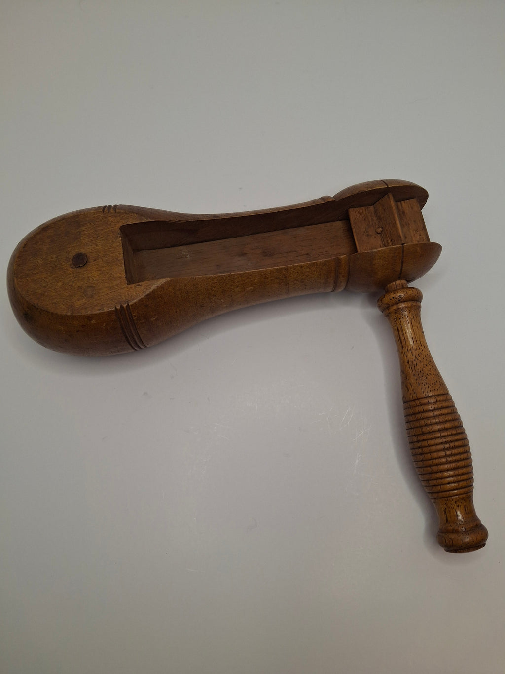 Antique Wooden Purim Grogger, Circa 1914, Also WWI Gas Alarm Ratchet Rattle Noisemaker