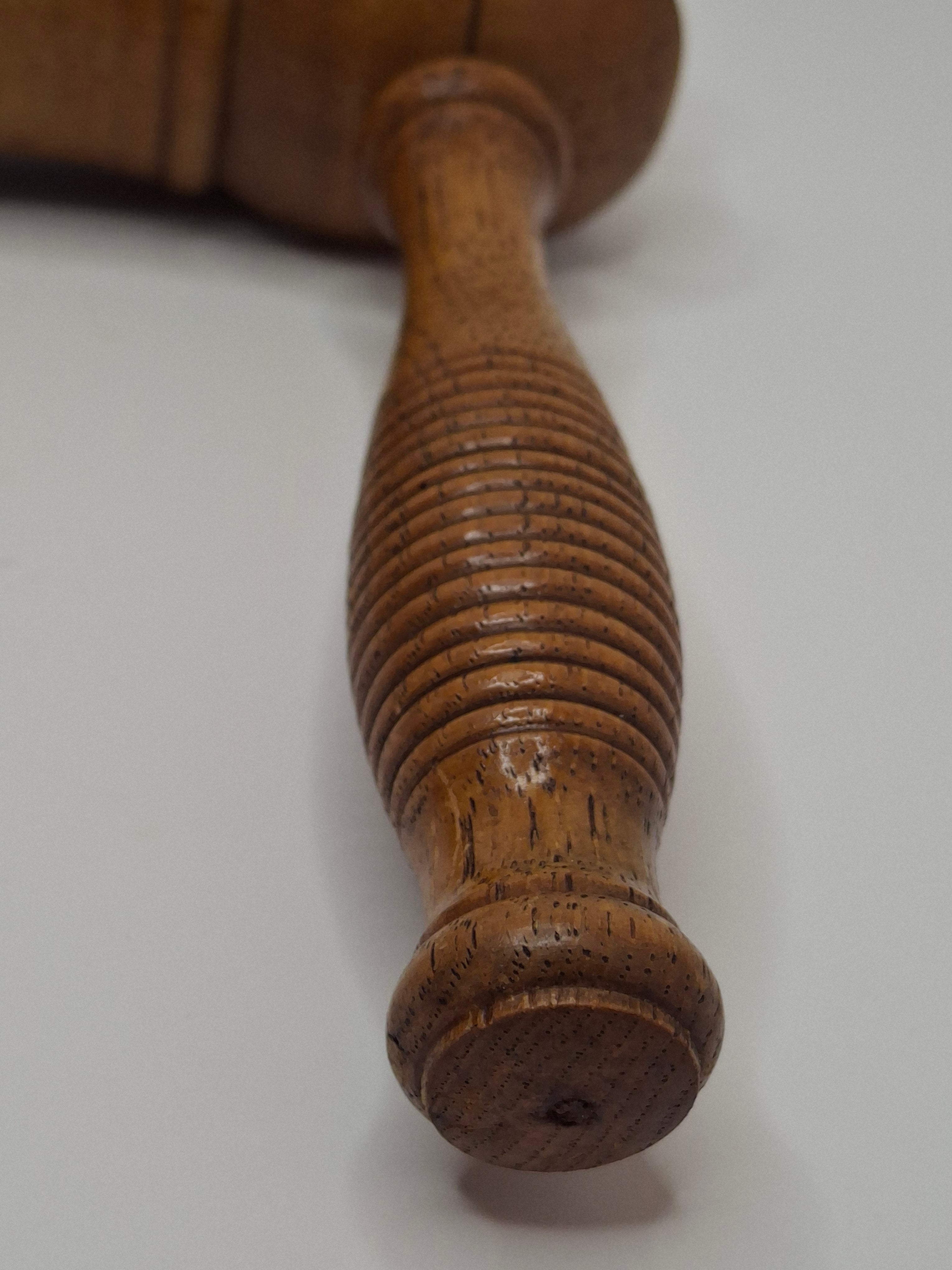 Antique Wooden Purim Grogger, Circa 1914, Also WWI Gas Alarm Ratchet Rattle Noisemaker