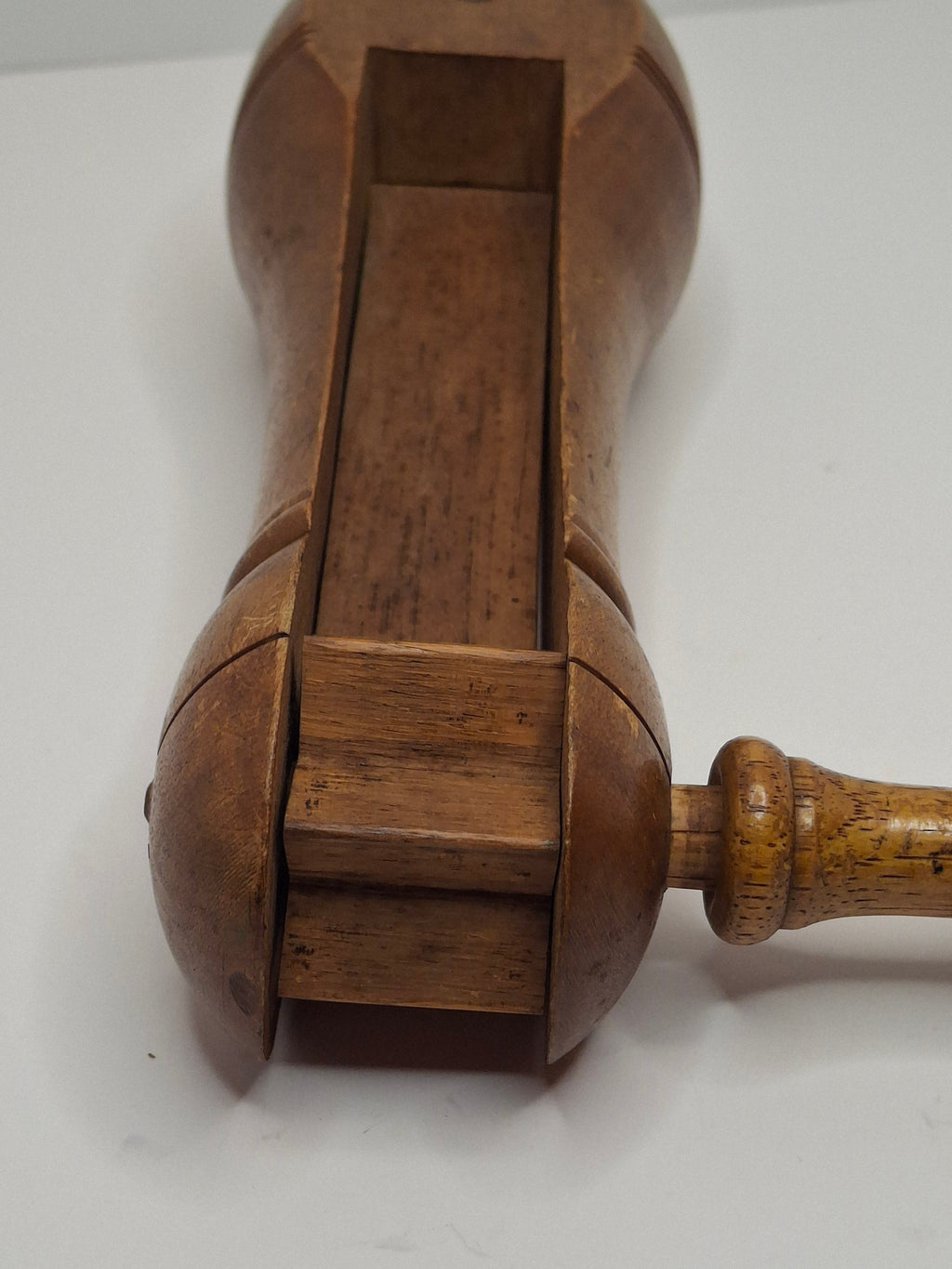 Antique Wooden Purim Grogger, Circa 1914, Also WWI Gas Alarm Ratchet Rattle Noisemaker