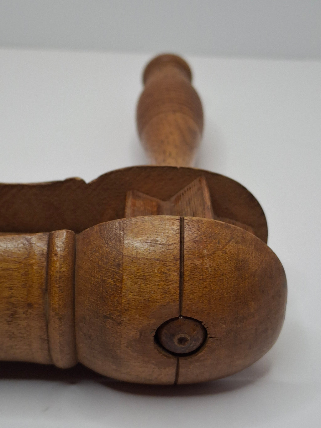 Antique Wooden Purim Grogger, Circa 1914, Also WWI Gas Alarm Ratchet Rattle Noisemaker