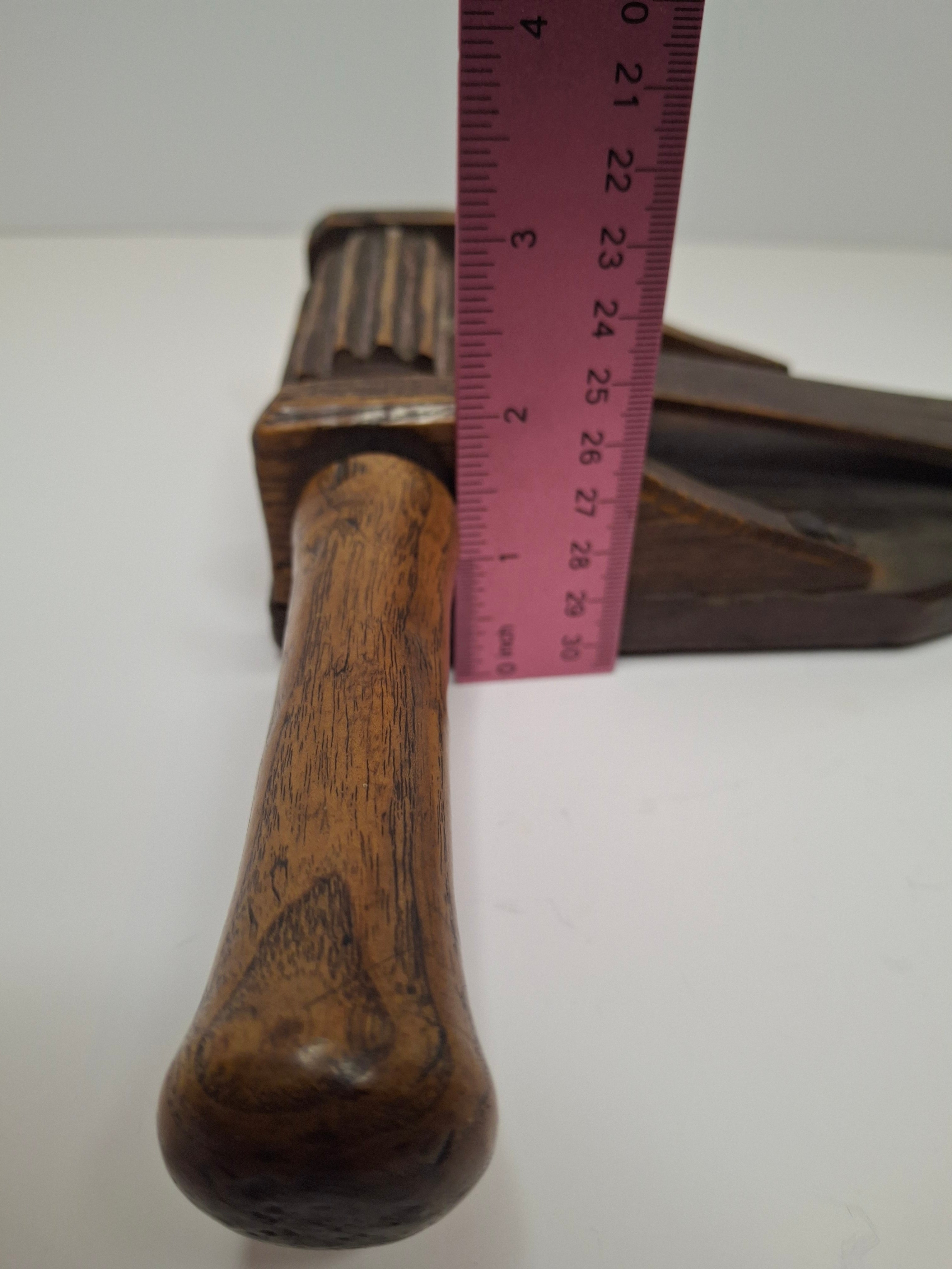 Museum Quality Extremely Rare 18th-Century Eastern European All-Wood Purim Grogger – Hand-Carved Ratchet Noisemaker, Galicia/Poland, ca. 1750-1820