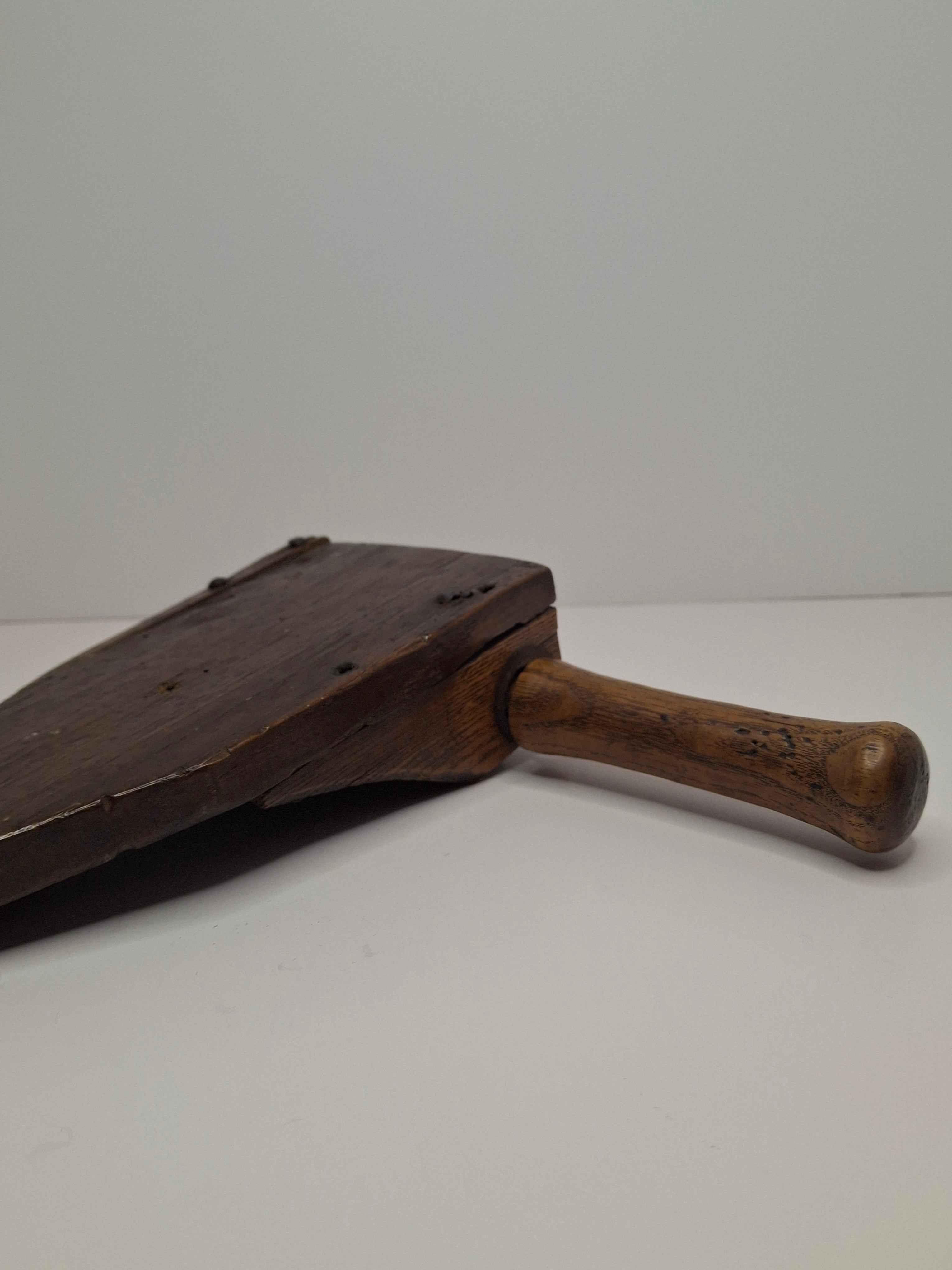 Museum Quality Extremely Rare 18th-Century Eastern European All-Wood Purim Grogger – Hand-Carved Ratchet Noisemaker, Galicia/Poland, ca. 1750-1820