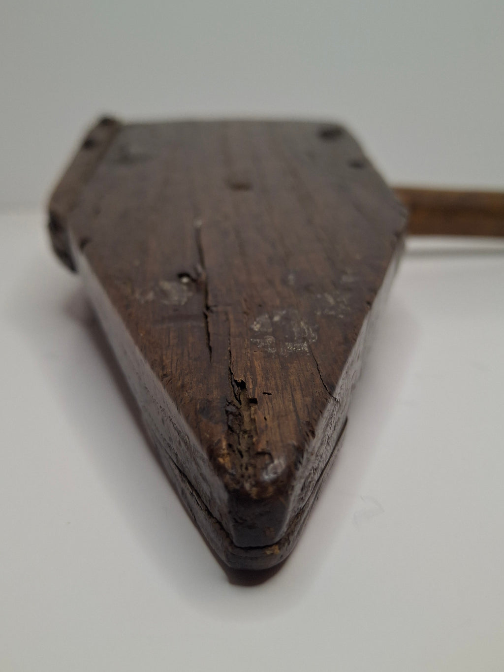 Museum Quality Extremely Rare 18th-Century Eastern European All-Wood Purim Grogger – Hand-Carved Ratchet Noisemaker, Galicia/Poland, ca. 1750-1820