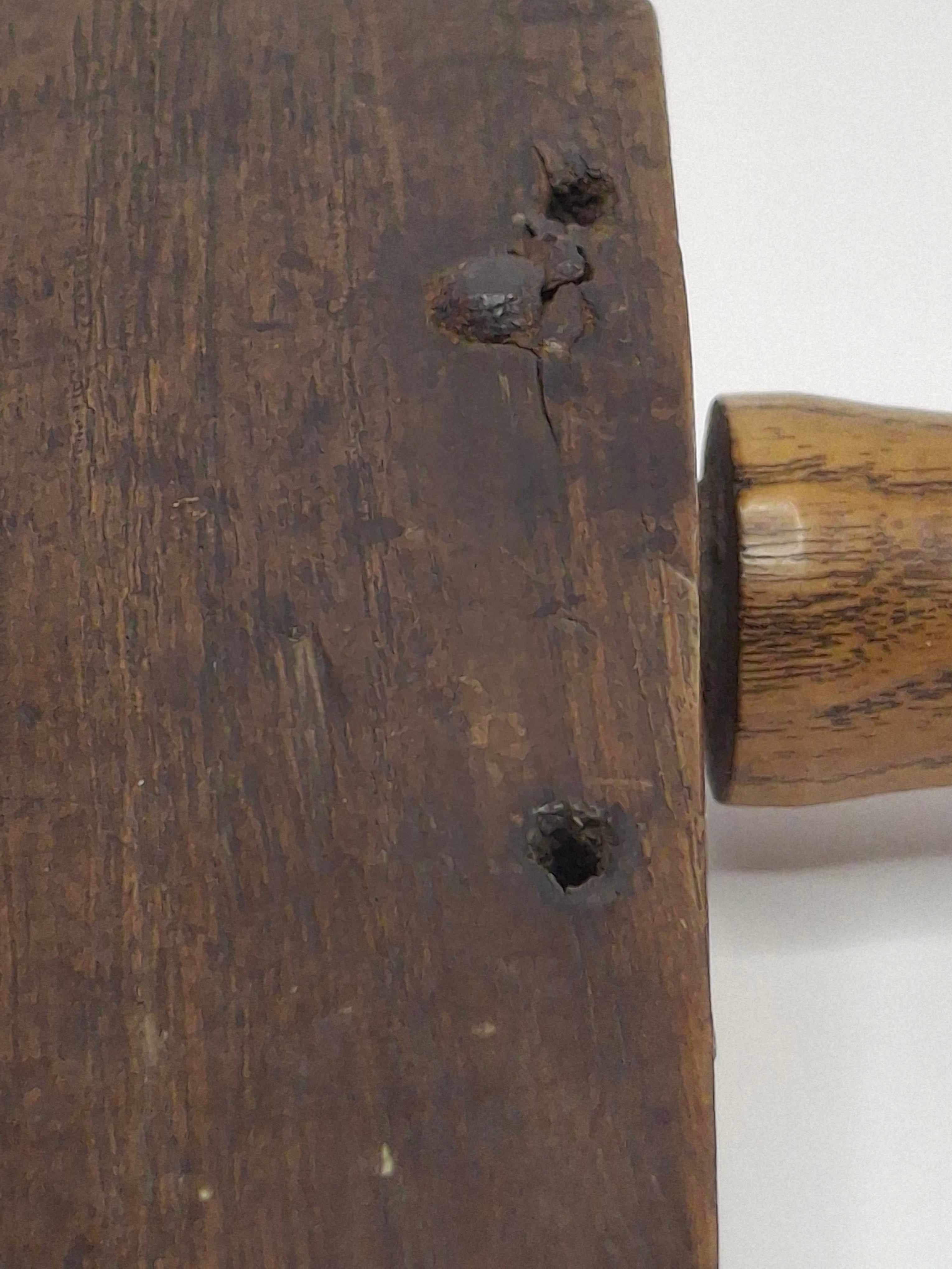 Museum Quality Extremely Rare 18th-Century Eastern European All-Wood Purim Grogger – Hand-Carved Ratchet Noisemaker, Galicia/Poland, ca. 1750-1820