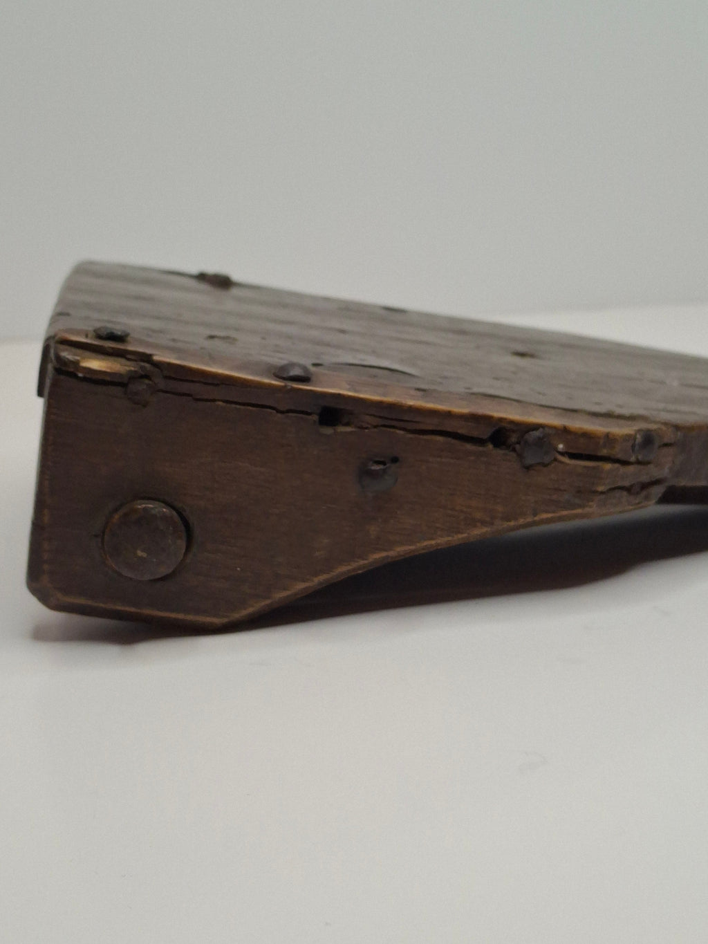 Museum Quality Extremely Rare 18th-Century Eastern European All-Wood Purim Grogger – Hand-Carved Ratchet Noisemaker, Galicia/Poland, ca. 1750-1820