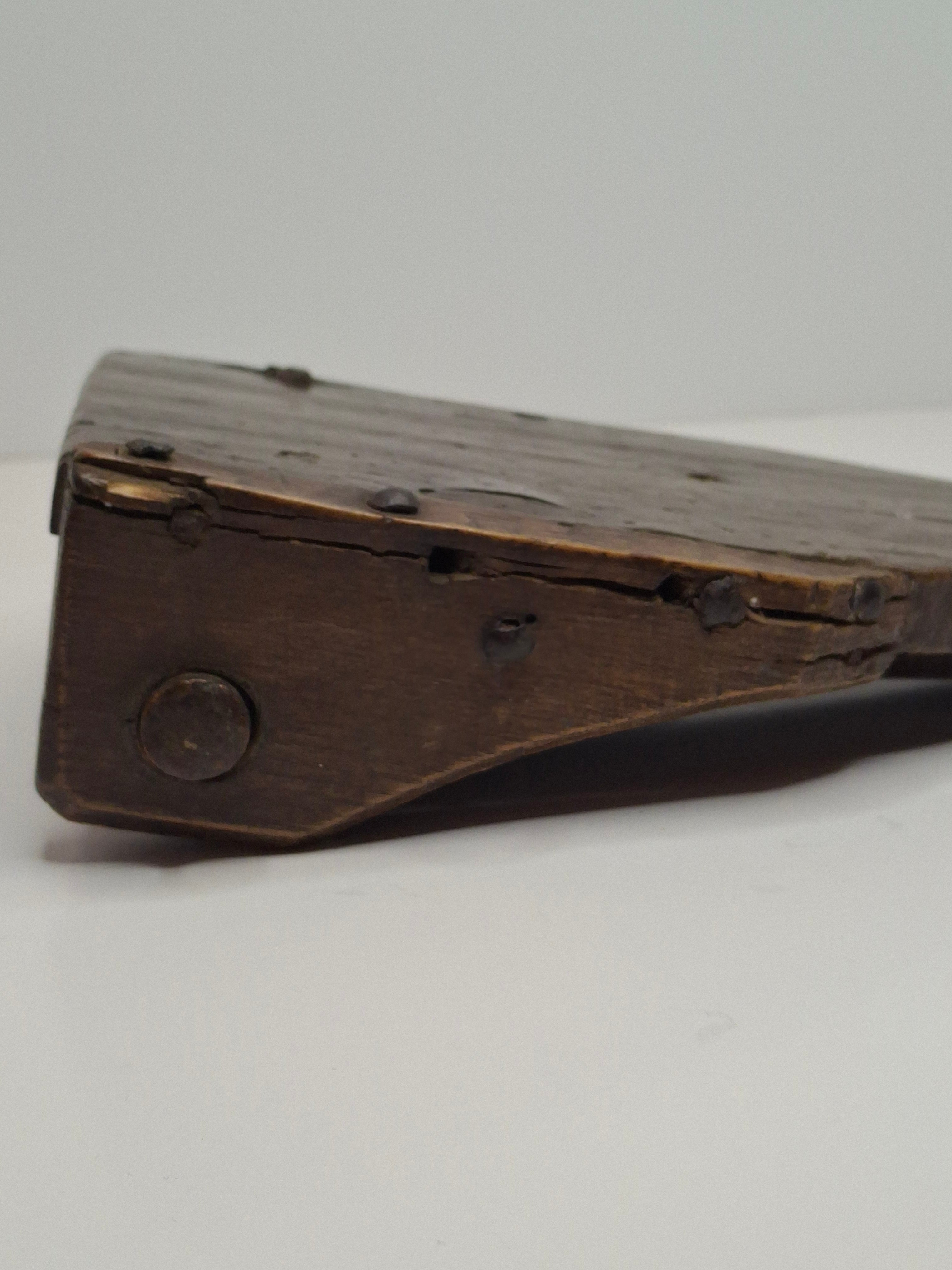 Museum Quality Extremely Rare 18th-Century Eastern European All-Wood Purim Grogger – Hand-Carved Ratchet Noisemaker, Galicia/Poland, ca. 1750-1820