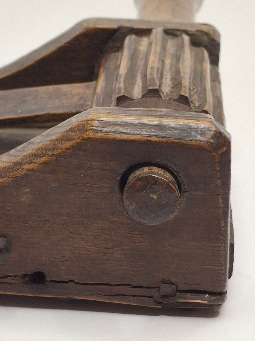 Museum Quality Extremely Rare 18th-Century Eastern European All-Wood Purim Grogger – Hand-Carved Ratchet Noisemaker, Galicia/Poland, ca. 1750-1820