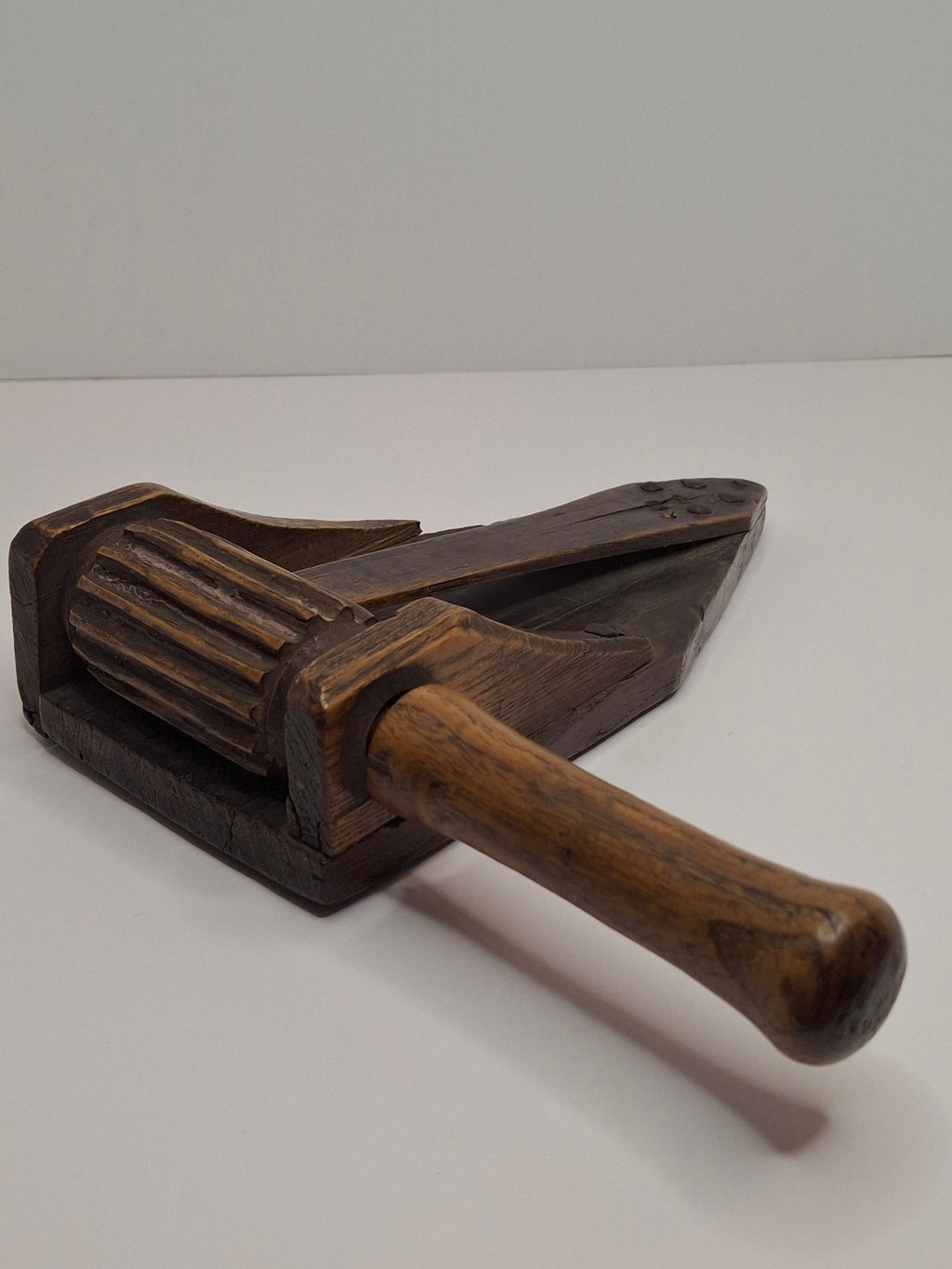 Museum Quality Extremely Rare 18th-Century Eastern European All-Wood Purim Grogger – Hand-Carved Ratchet Noisemaker, Galicia/Poland, ca. 1750-1820