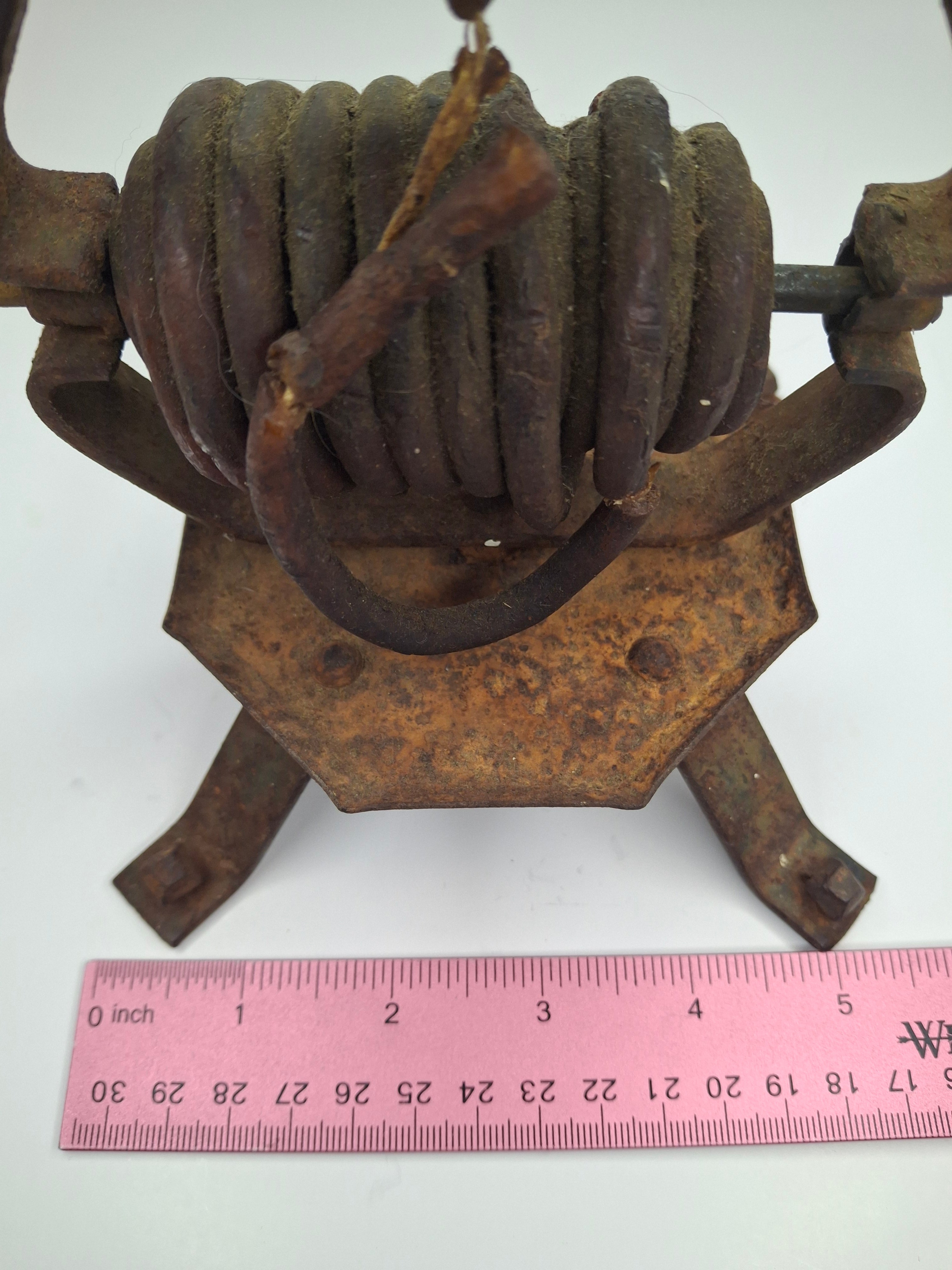 Antique 18th/19th Century English Rare Iron Wax Jack Taper Holder Sealing Wax Georgian Victorian