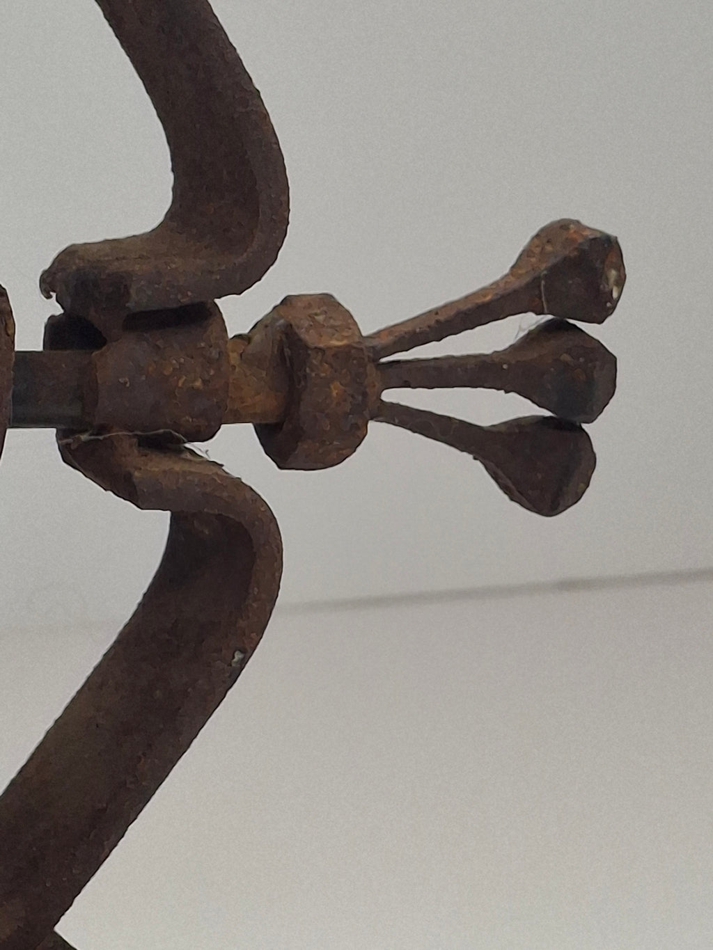 Antique 18th/19th Century English Rare Iron Wax Jack Taper Holder Sealing Wax Georgian Victorian