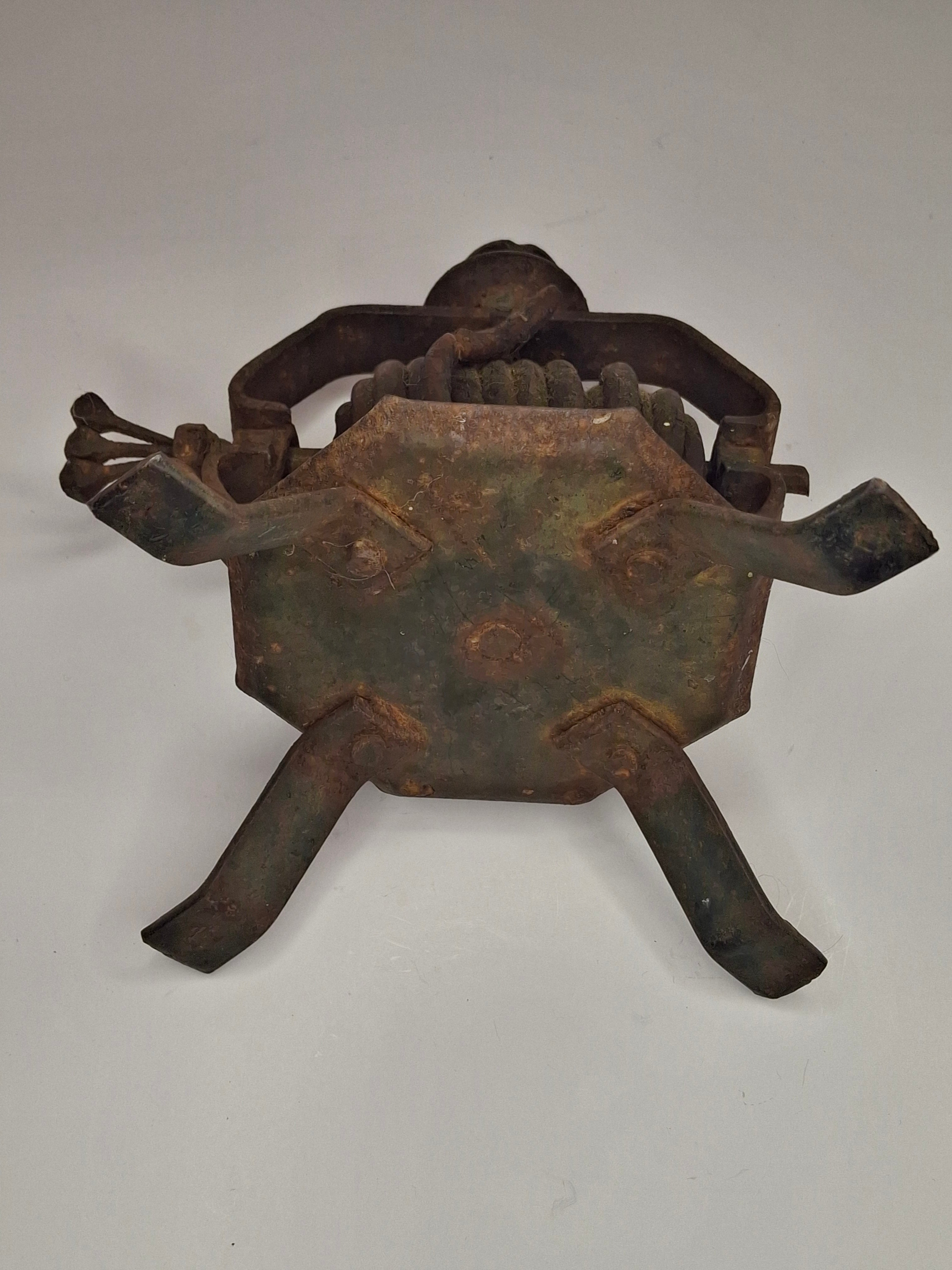 Antique 18th/19th Century English Rare Iron Wax Jack Taper Holder Sealing Wax Georgian Victorian