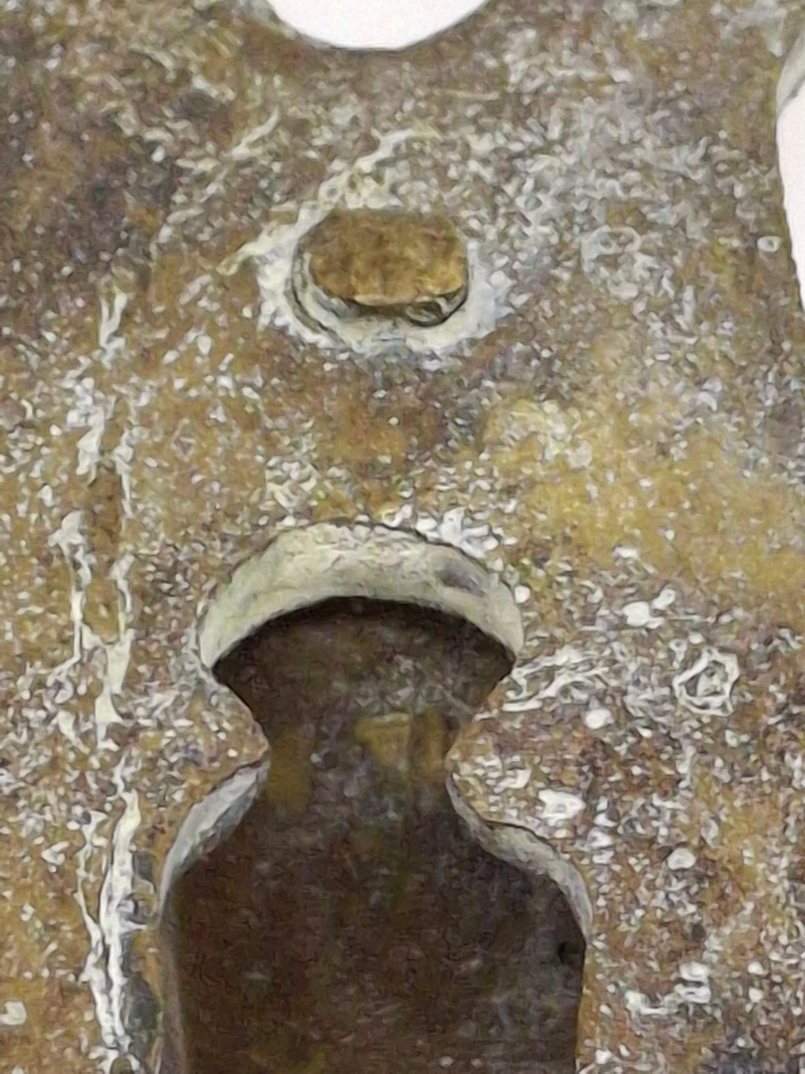 Antique North African Brass Hanukkah Menorah Oil Lamp Chanukiah with Unique Doubled Oil Trays - 8" Judaica