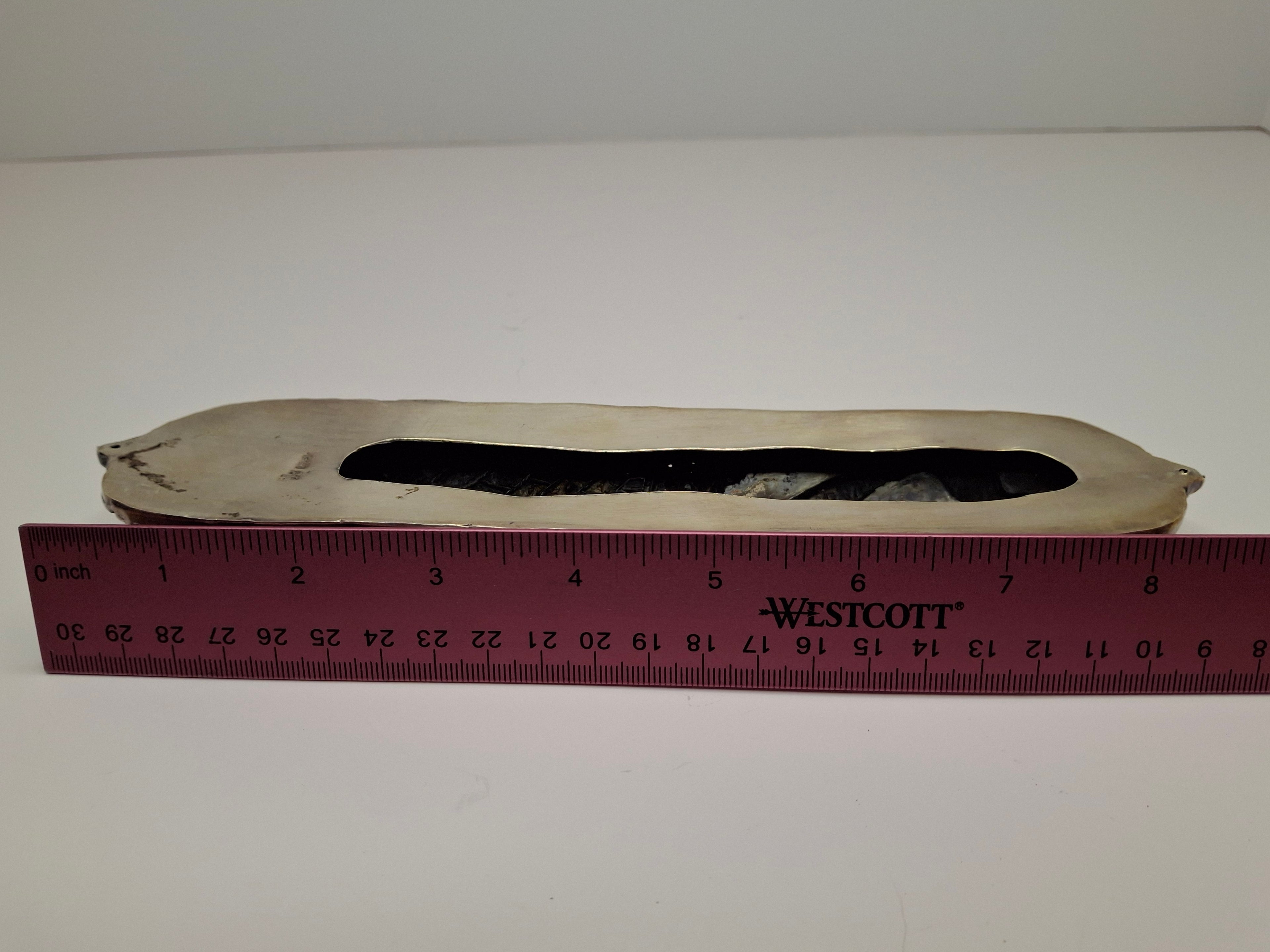 Extra Large .999 Fine Silver Mezuzah Case - 2.6 oz Pure Silver Judaica, Western Wall, Kotel Signed