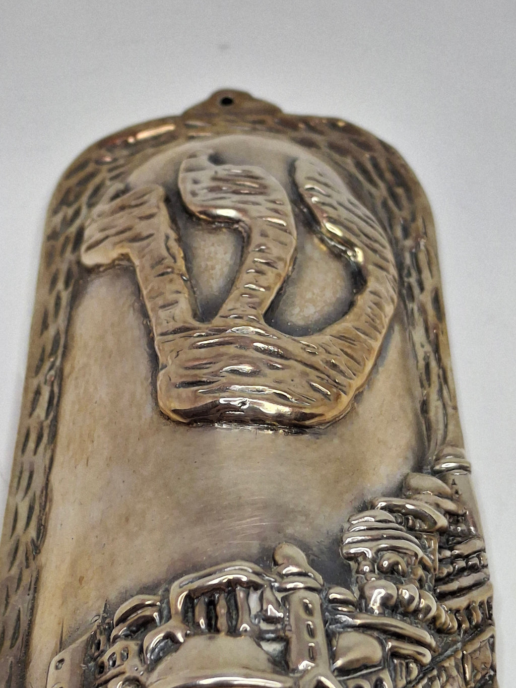 Extra Large .999 Fine Silver Mezuzah Case - 2.6 oz Pure Silver Judaica, Western Wall, Kotel Signed