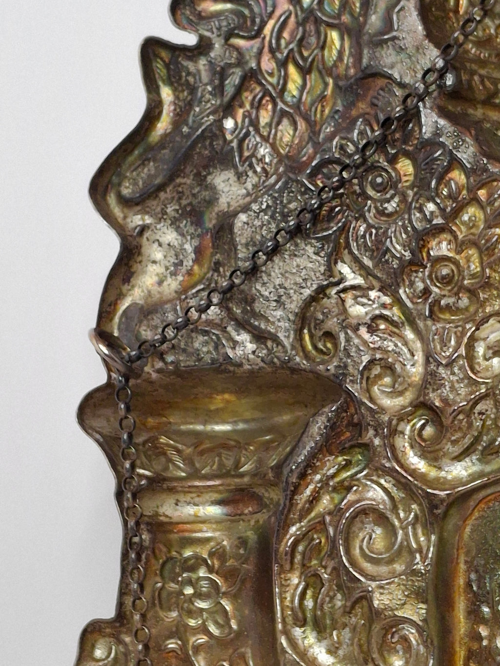 Vintage Hazorfim .925 Sterling Silver Torah Shield Breastplate with Lions & Crown - 14.1 oz