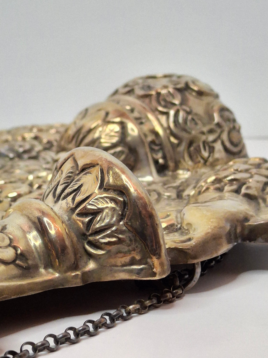 Vintage Hazorfim .925 Sterling Silver Torah Shield Breastplate with Lions & Crown - 14.1 oz