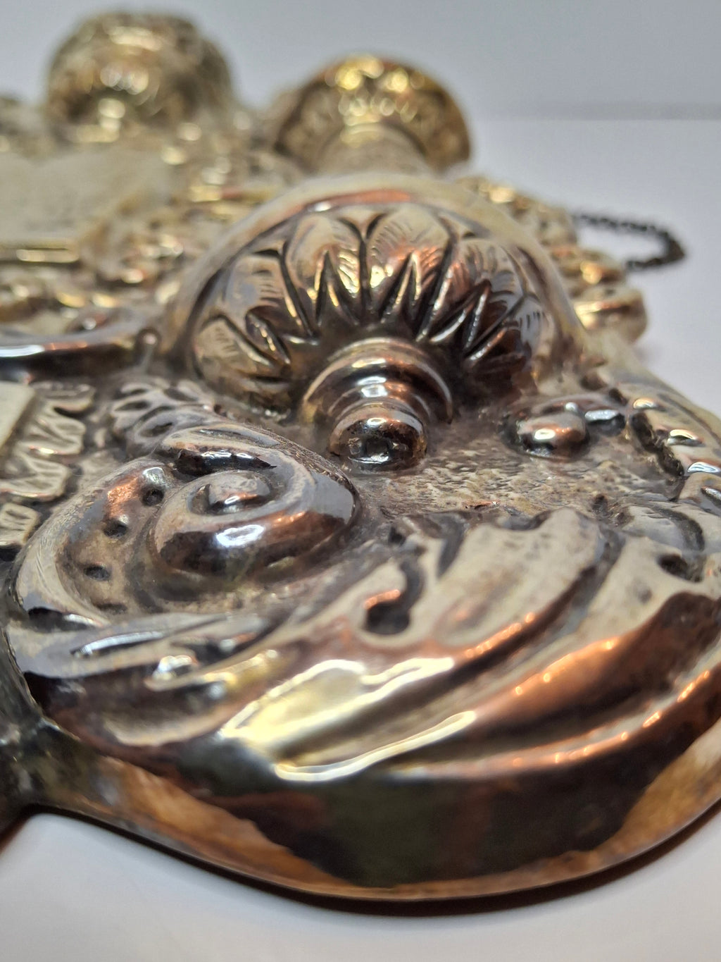 Vintage Hazorfim .925 Sterling Silver Torah Shield Breastplate with Lions & Crown - 14.1 oz