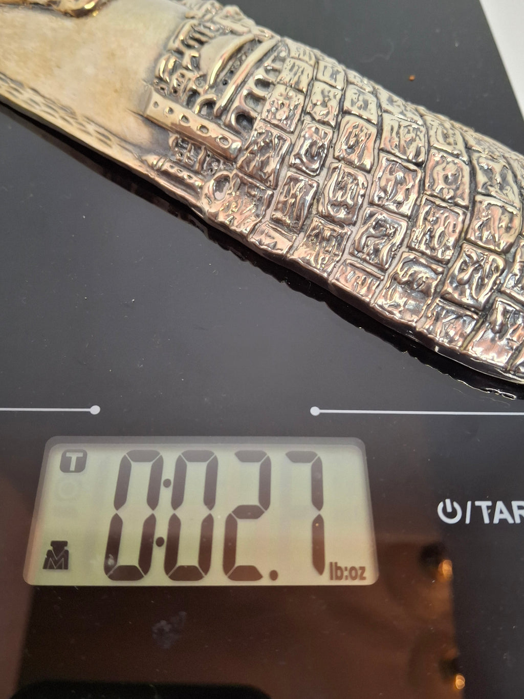 Extra Large .999 Fine Silver Mezuzah Case - 2.6 oz Pure Silver Judaica, Western Wall, Kotel Signed