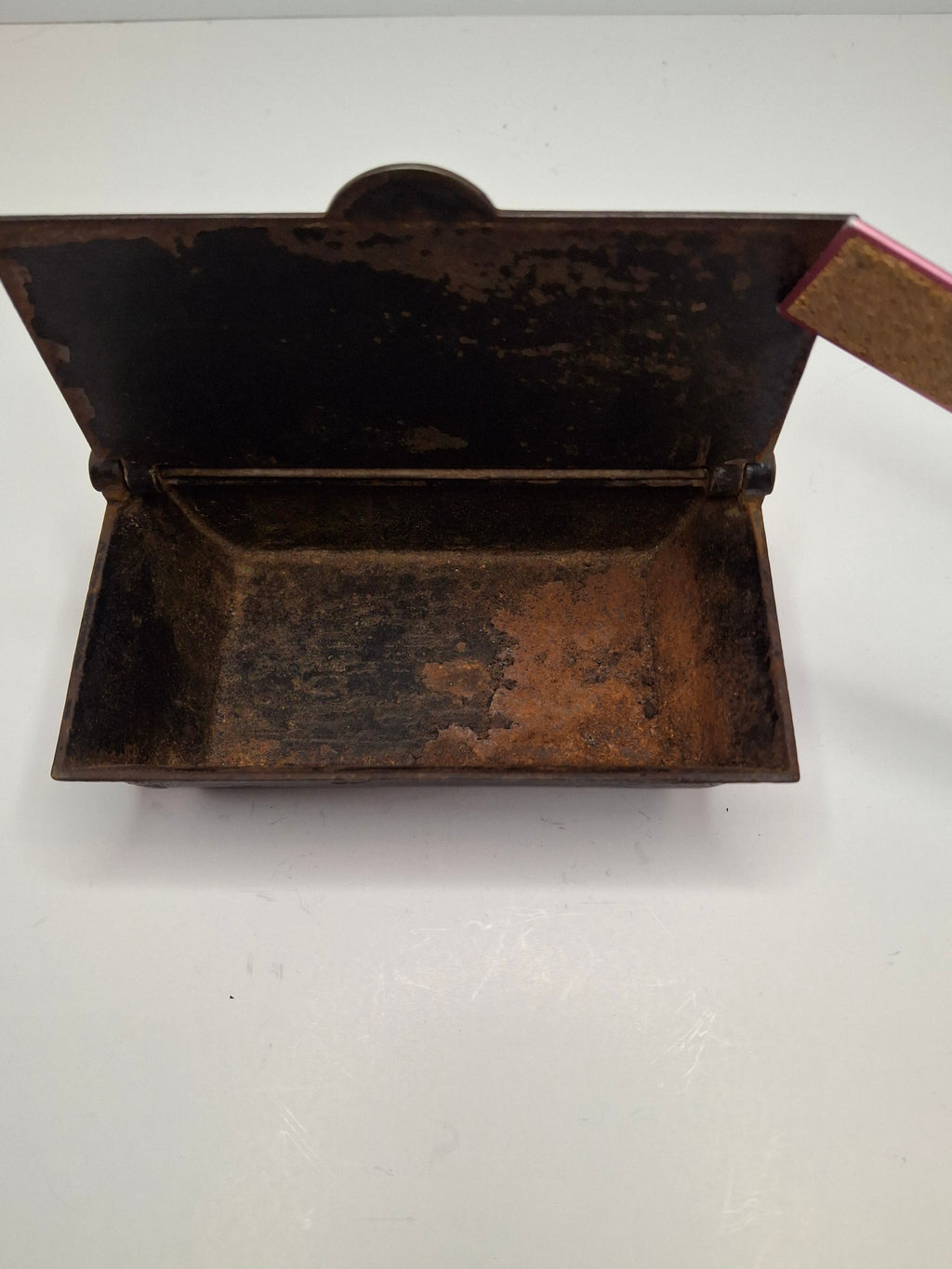 Antique Cast Iron Self-Closing Match Safe Holder Patented Dec 20 1864 D.M. & Co