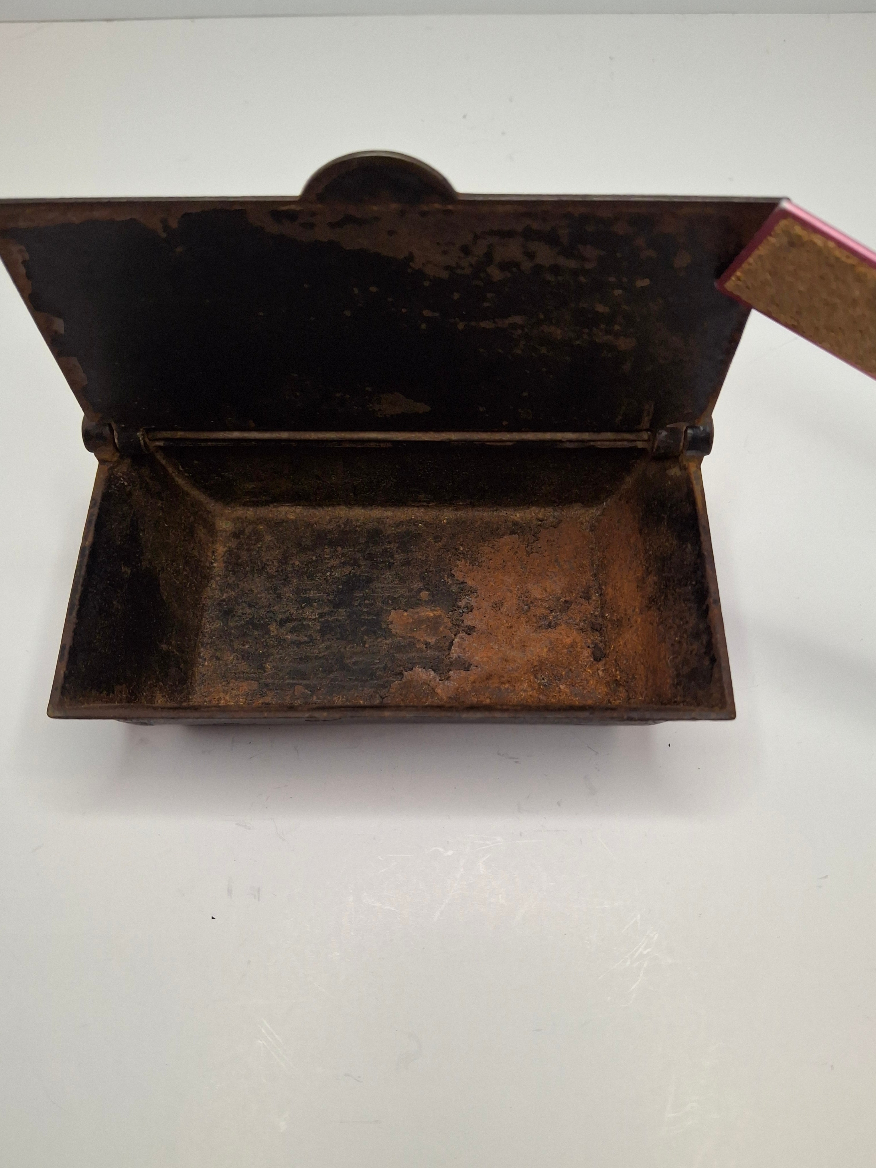 Antique Cast Iron Self-Closing Match Safe Holder Patented Dec 20 1864 D.M. & Co