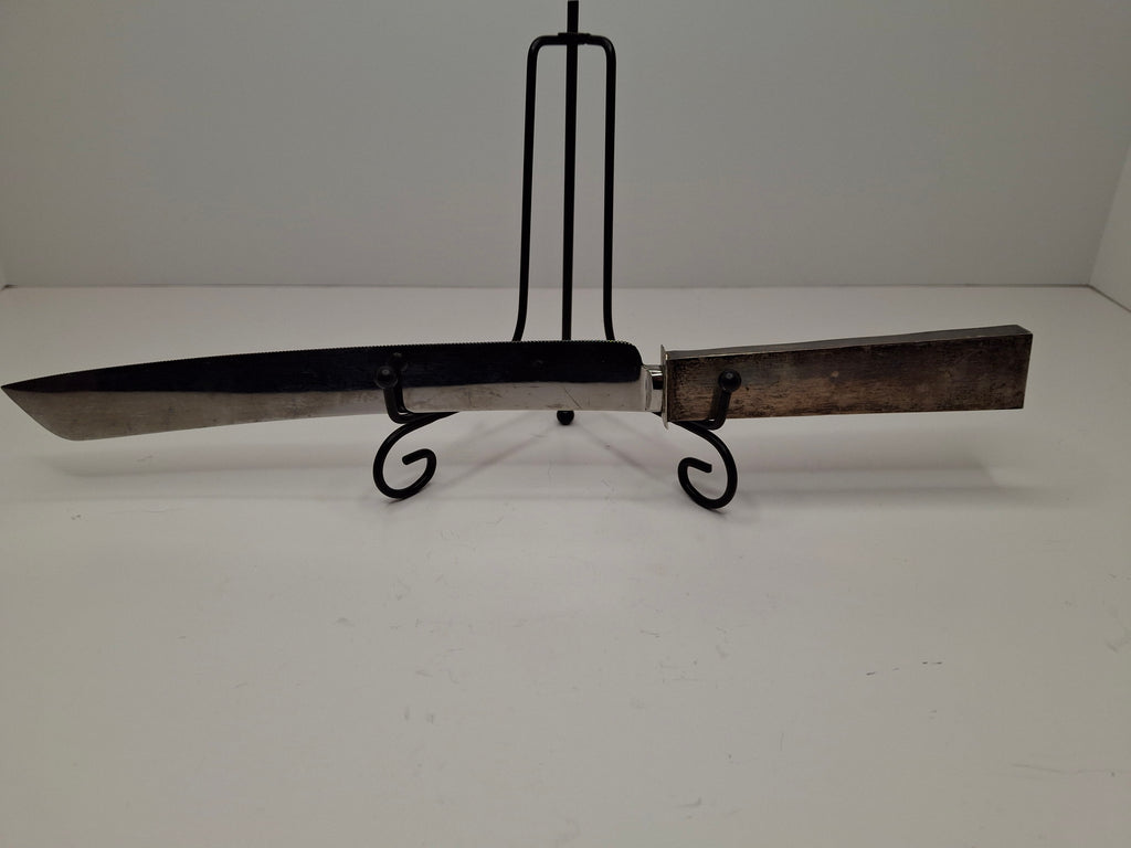 Vintage Israeli Sterling Silver Challah Knife - 12.5" with Hebrew 'To Honor Holy Sabbath' Inscription - Made in Israel 925, Bezalel-Style Judaica