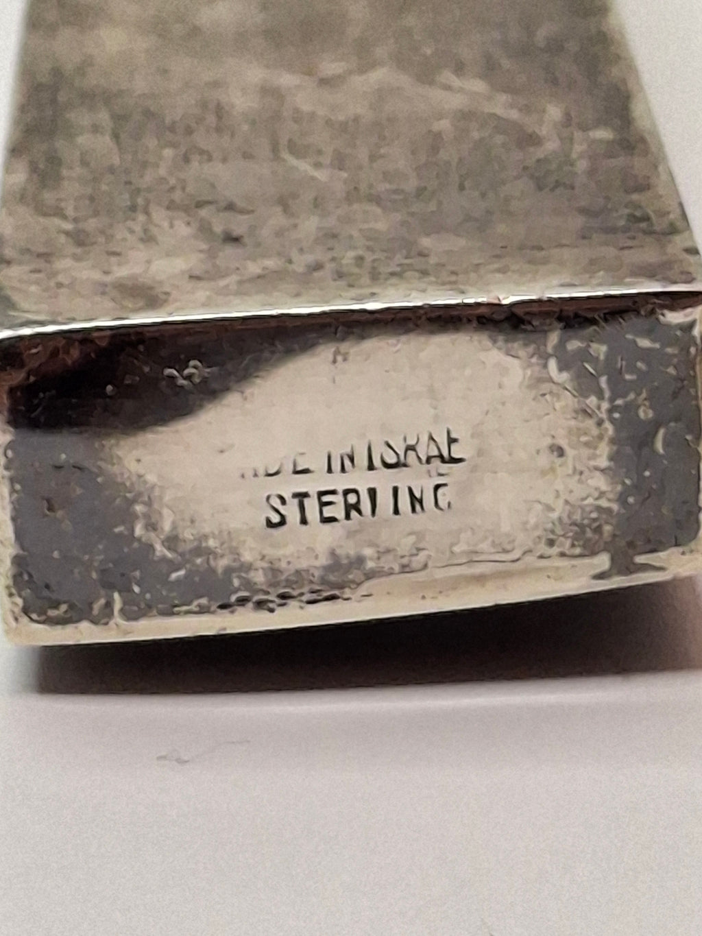 Vintage Israeli Sterling Silver Challah Knife - 12.5" with Hebrew 'To Honor Holy Sabbath' Inscription - Made in Israel 925, Bezalel-Style Judaica