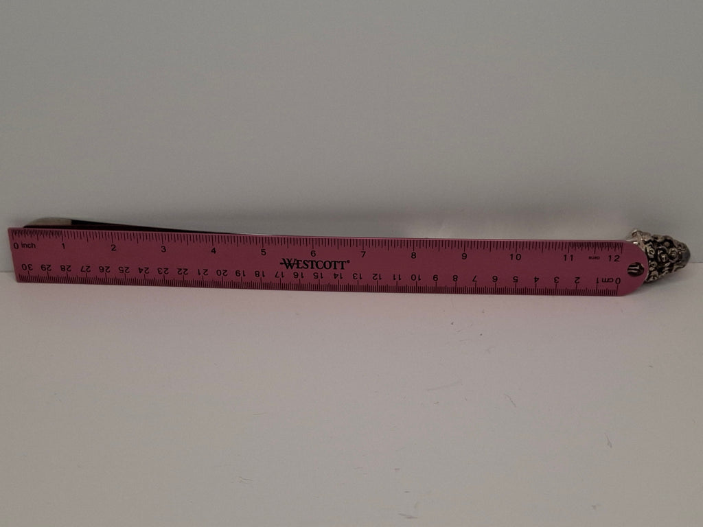 Vintage Sterling Silver Challah Knife with Sheffield Stainless Steel Blade - 13 Inches Judaica