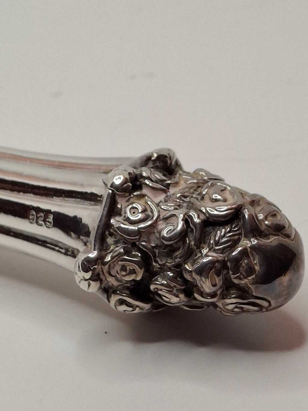 Vintage Sterling Silver Challah Knife with Sheffield Stainless Steel Blade - 13 Inches Judaica