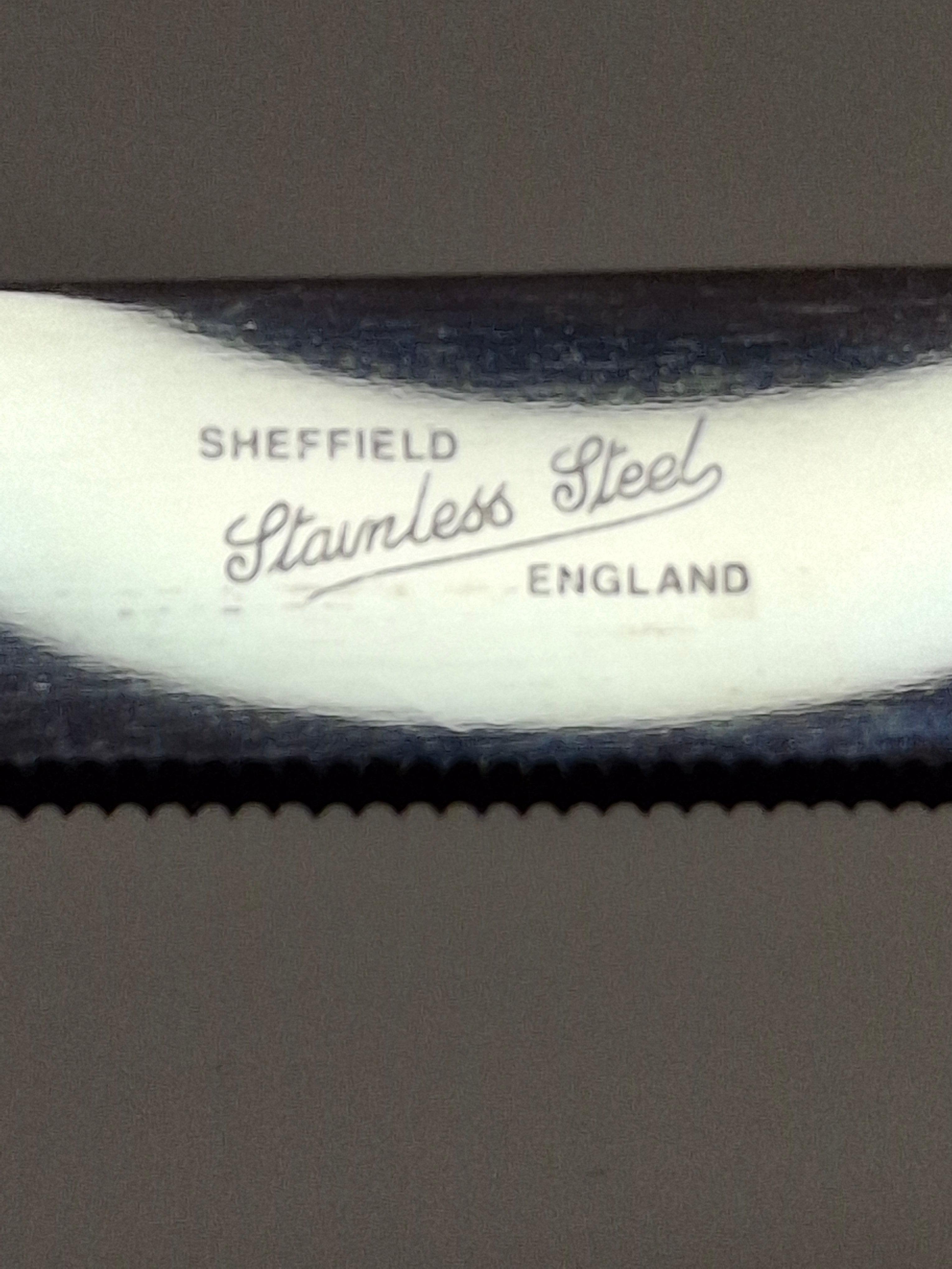 Vintage Sterling Silver Challah Knife with Sheffield Stainless Steel Blade - 13 Inches Judaica