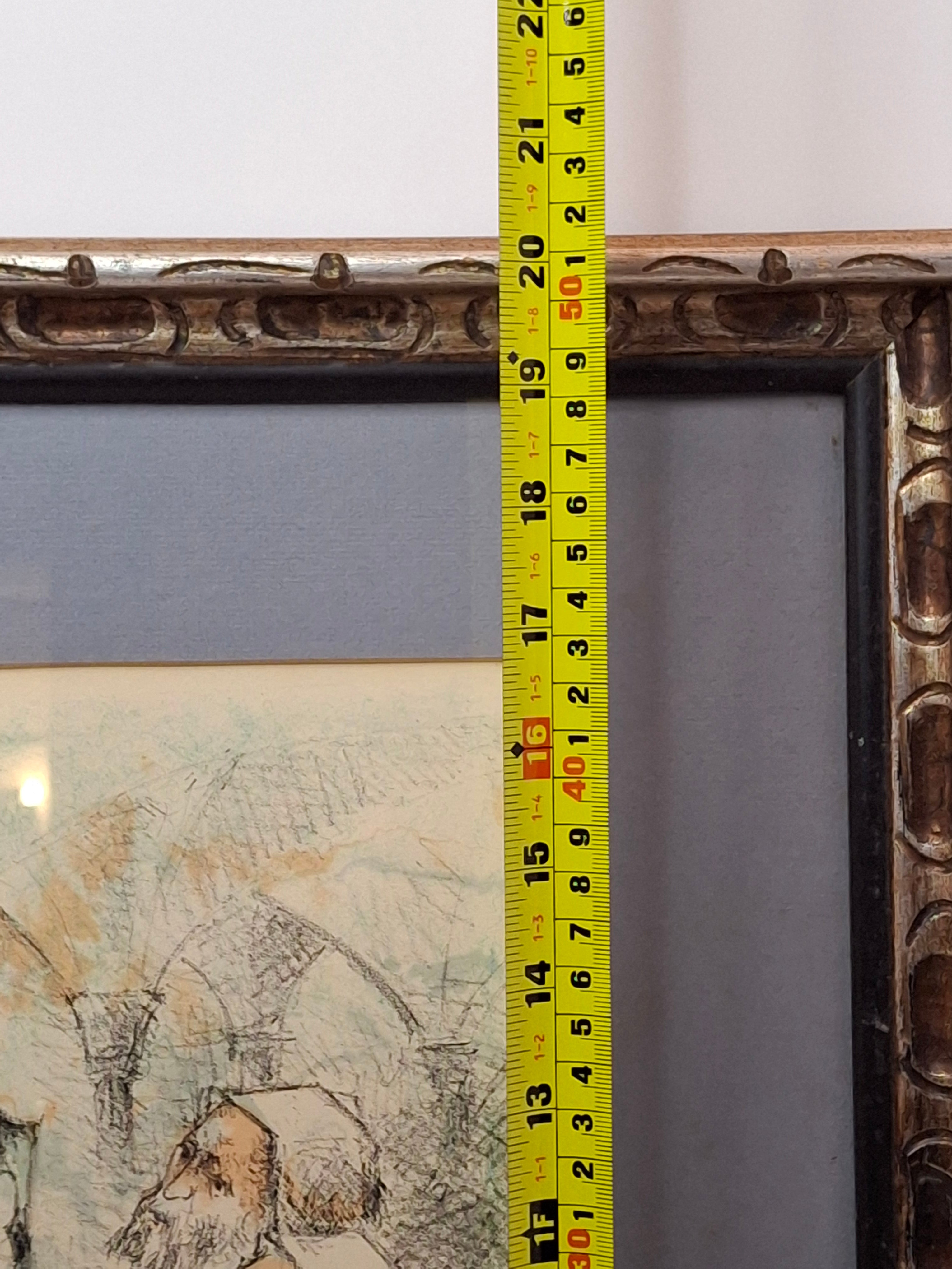 Vintage Chaim Gross Limited Edition Color Lithograph 'Prophet Ezra' Judaica Print, Signed & Dated 1972, 1/150 - Rare Biblical Art