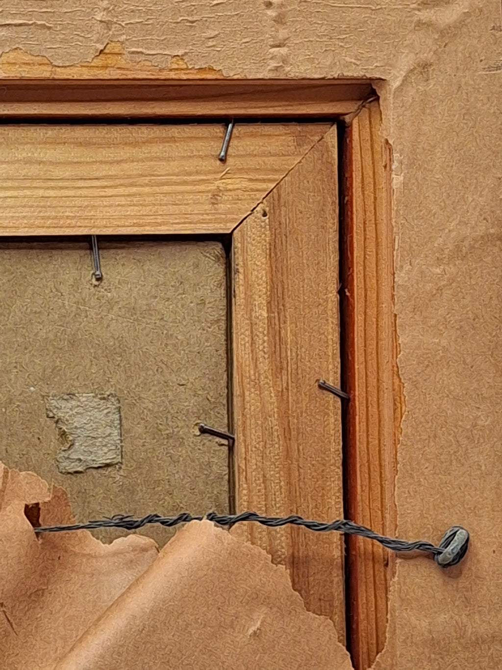 Vintage Mid-Century Hammered Copper Western Wall (Kotel HaMa'aravi) Plaque Jerusalem Judaica, Framed Wall Art, 1950s Israel