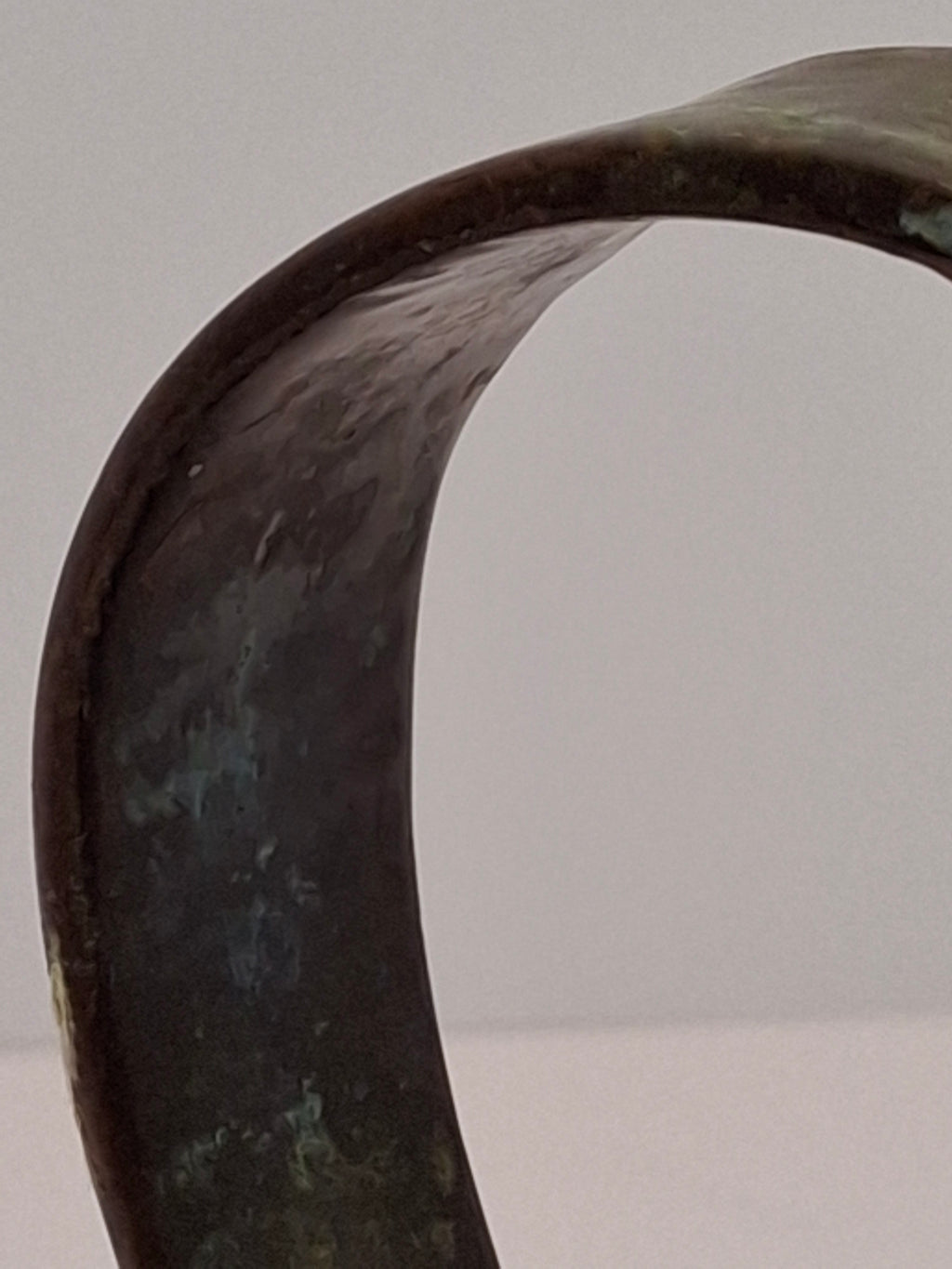 Antique Copper Netilat Yadayim Hand Washing Cup - Judaica Hand Wash Laver with Brass Handles, Dark Patina, 2.2 lbs, Circa 1880-1930