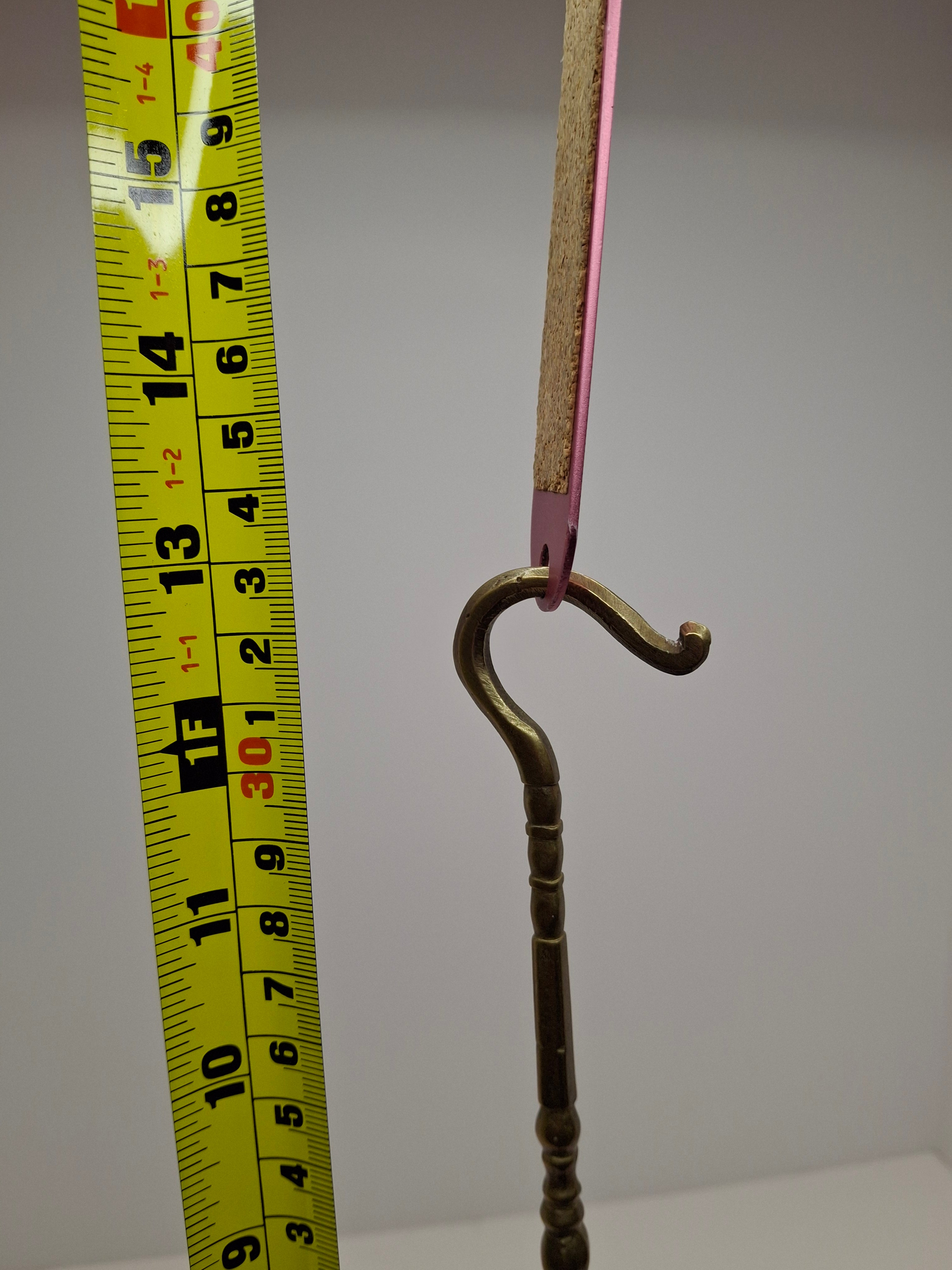 Antique 19th Century Miniature Brass Judaica Judenstern Sabbath Hanging Oil Lamp with Drip Pan