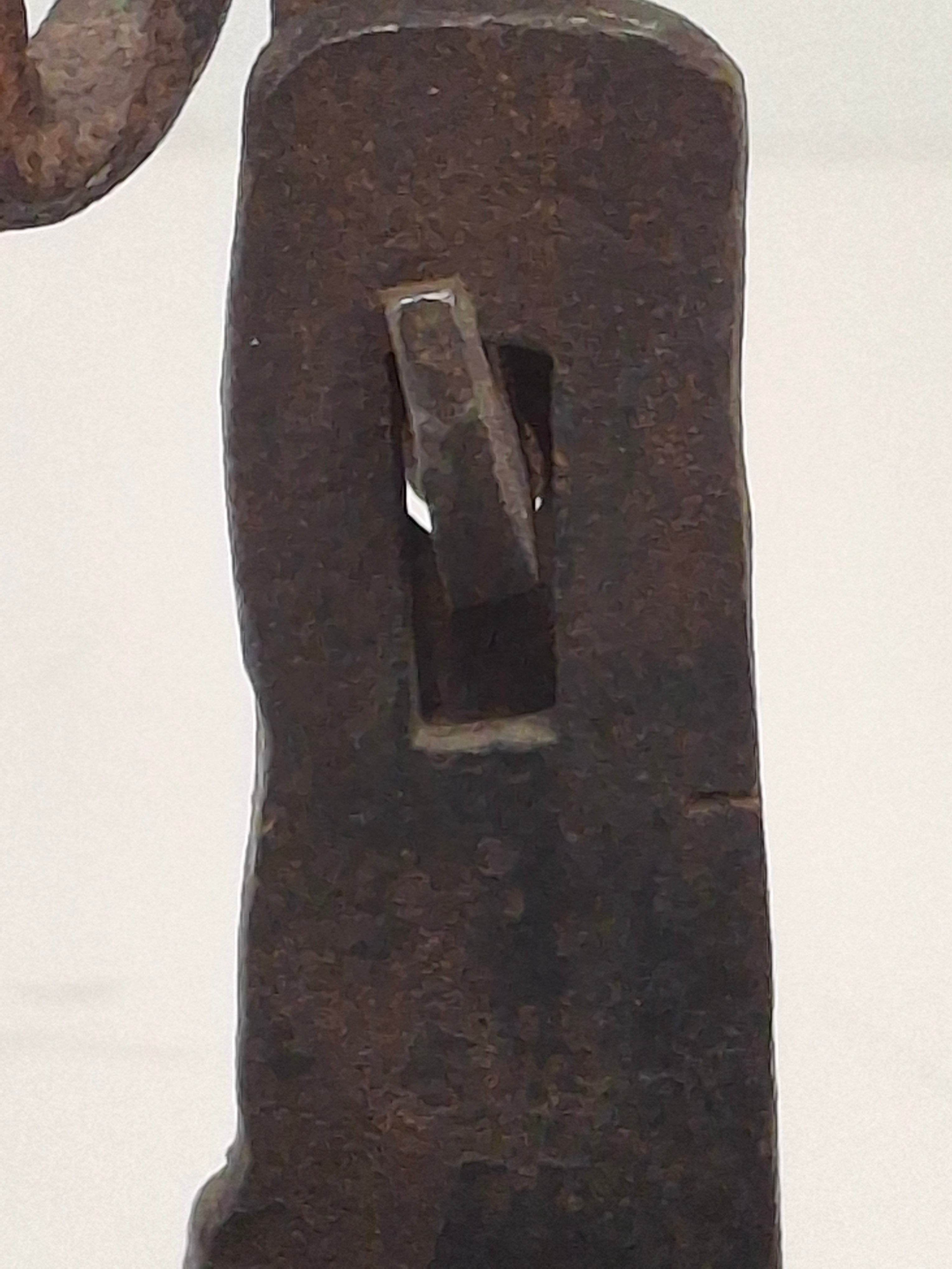 Museum Grade 18th C Hand Forged Wrought Iron Phoebe Lamp Double Crusie Cruise