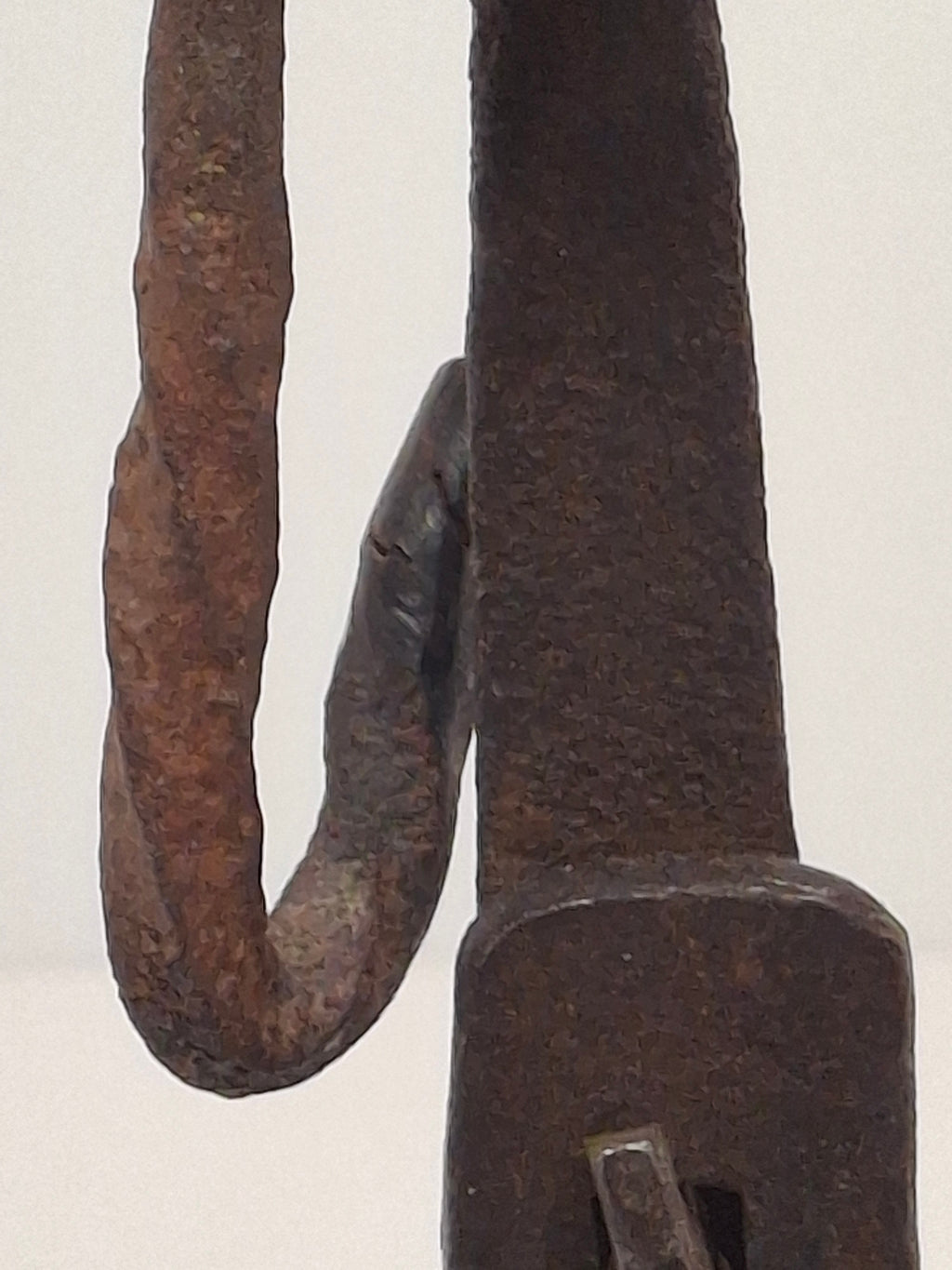 Museum Grade 18th C Hand Forged Wrought Iron Phoebe Lamp Double Crusie Cruise