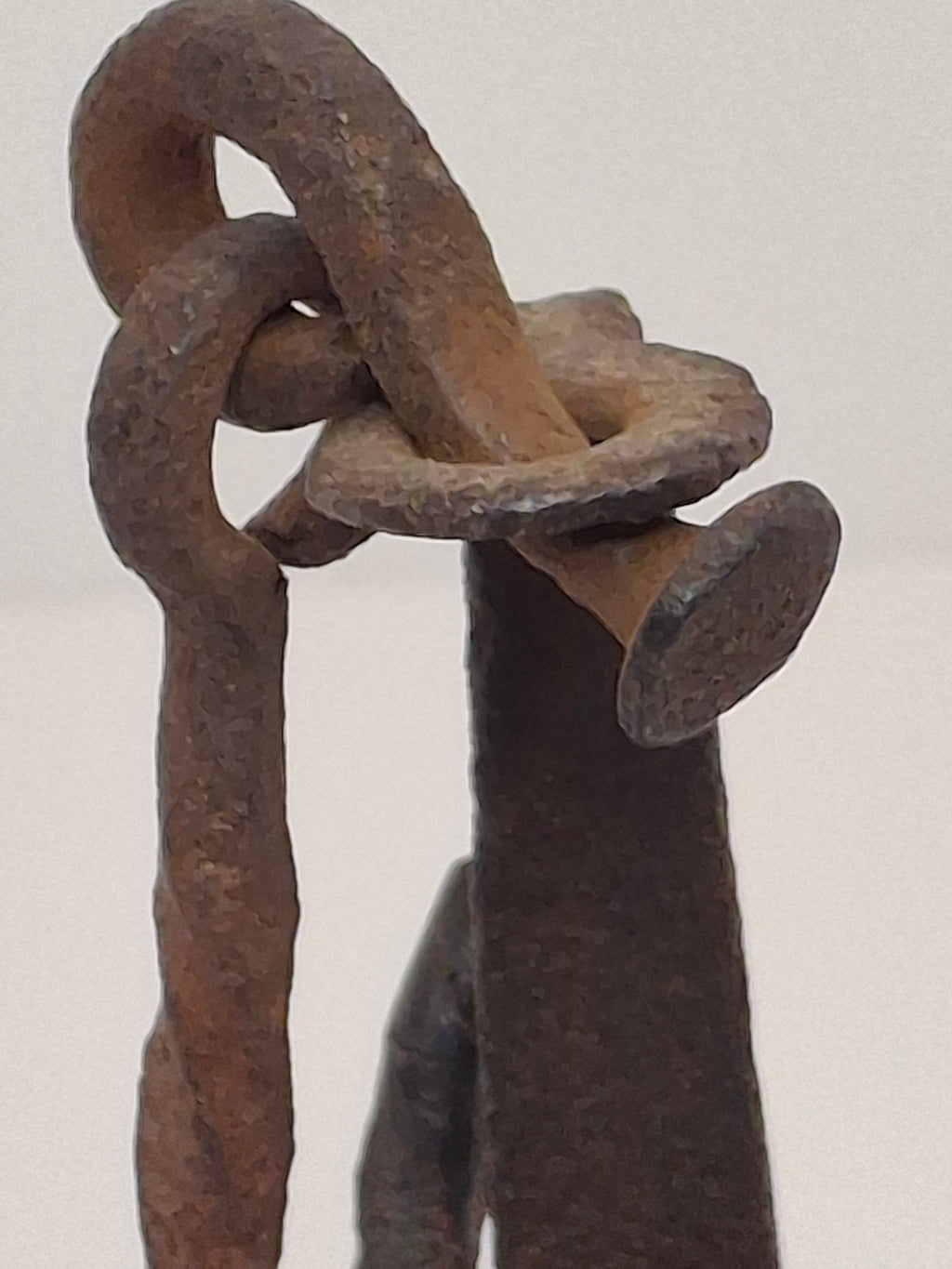 Museum Grade 18th C Hand Forged Wrought Iron Phoebe Lamp Double Crusie Cruise