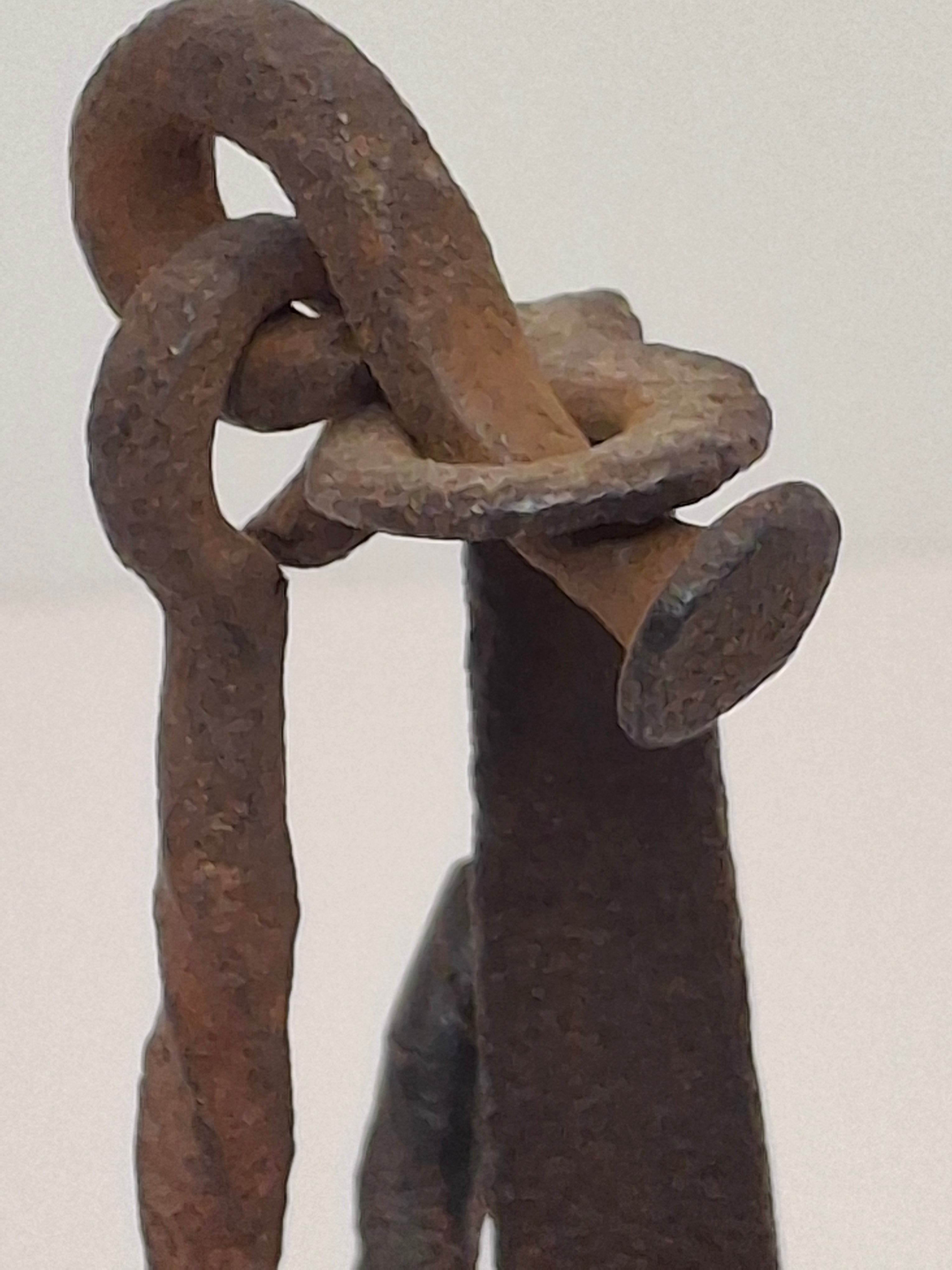 Museum Grade 18th C Hand Forged Wrought Iron Phoebe Lamp Double Crusie Cruise