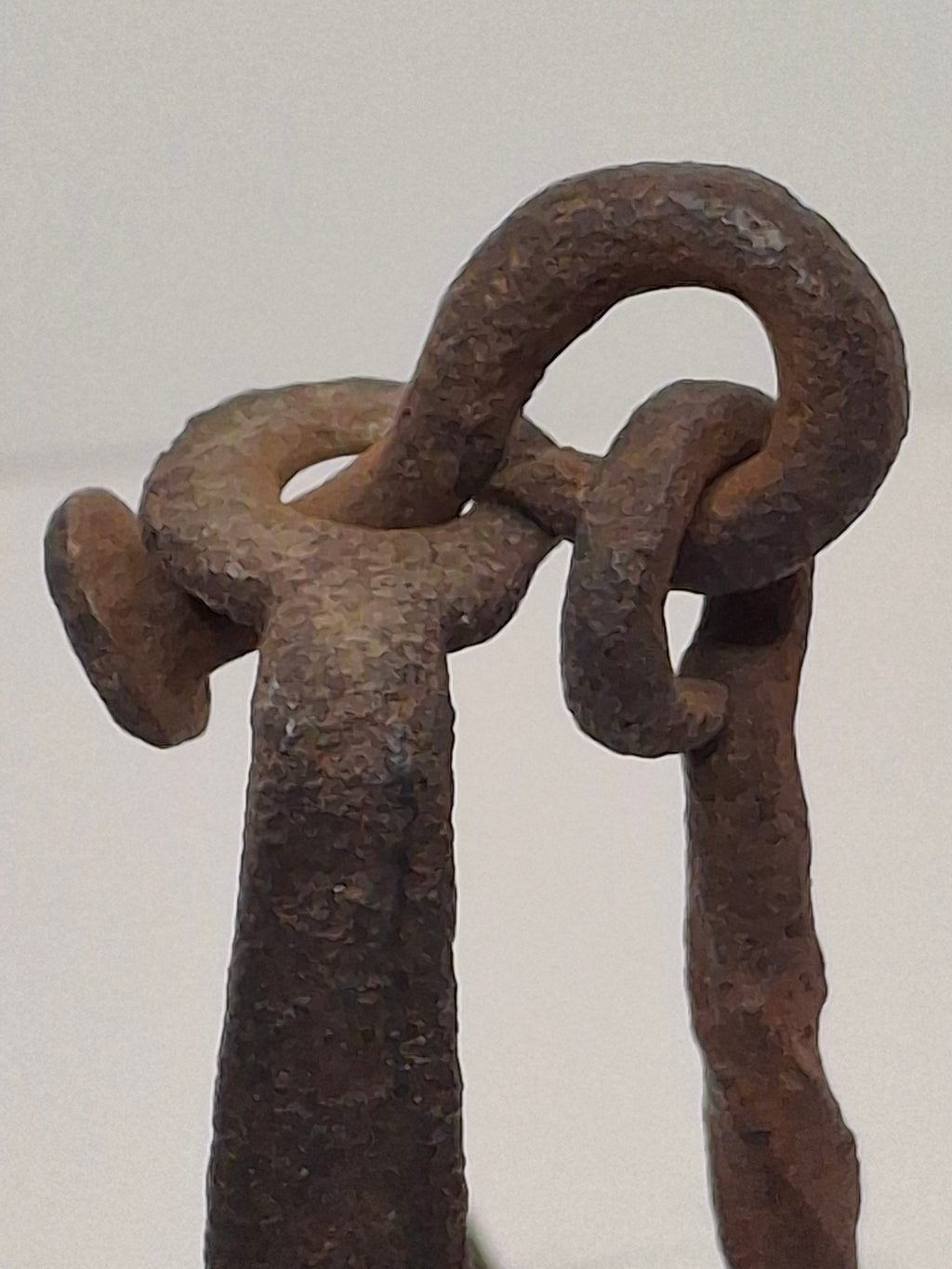 Museum Grade 18th C Hand Forged Wrought Iron Phoebe Lamp Double Crusie Cruise