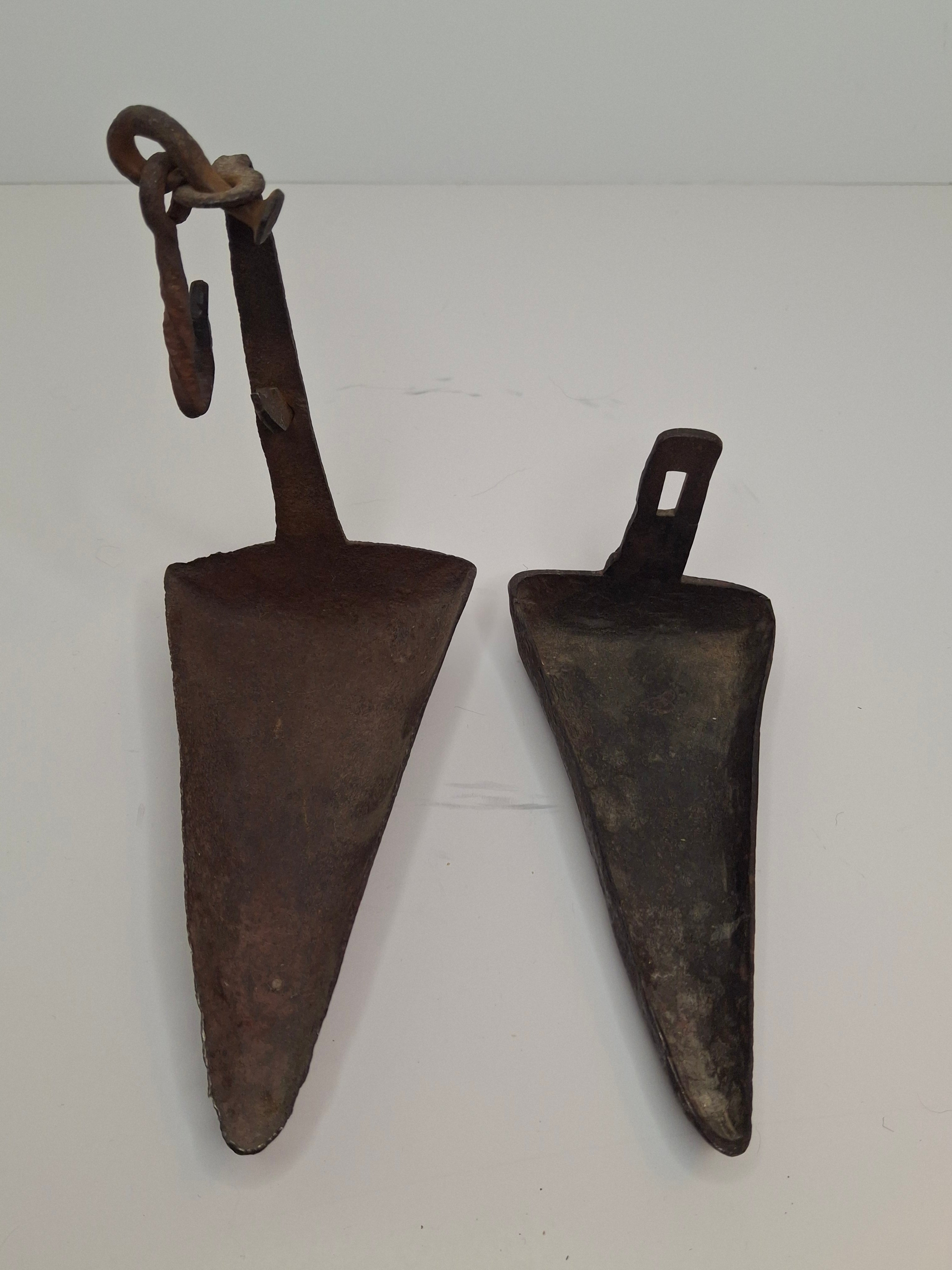 Museum Grade 18th C Hand Forged Wrought Iron Phoebe Lamp Double Crusie Cruise