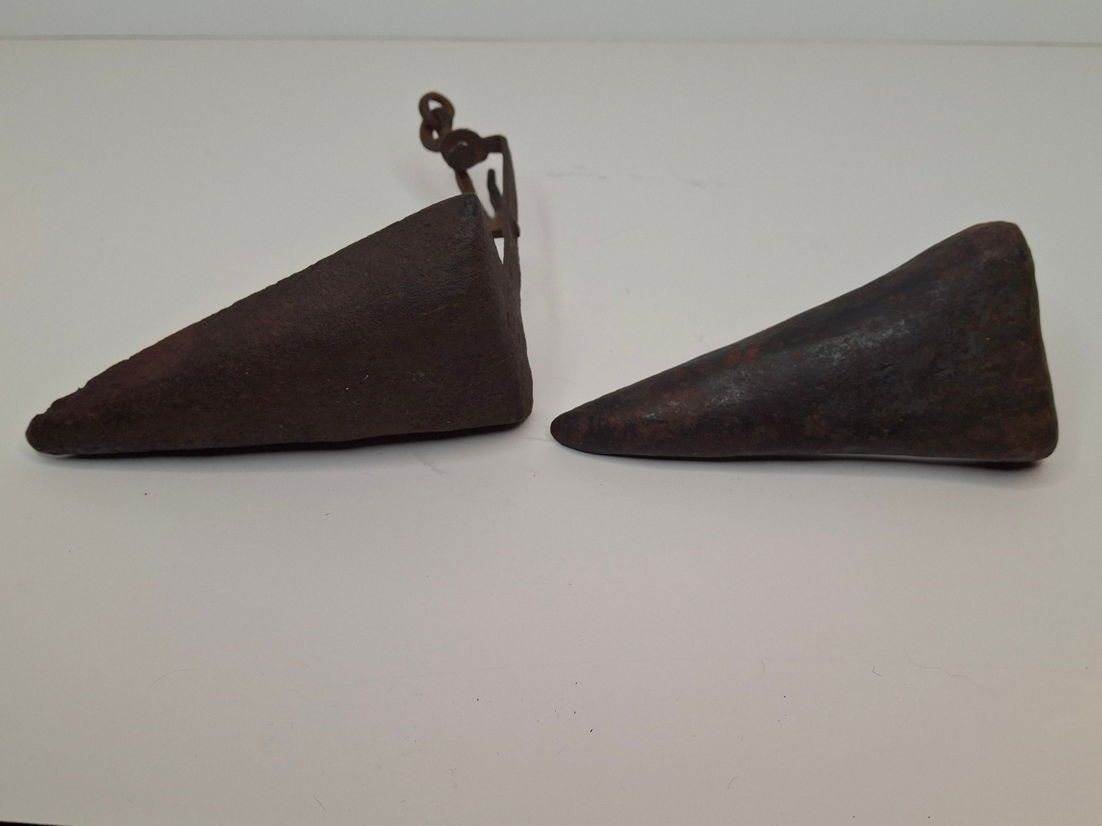 Museum Grade 18th C Hand Forged Wrought Iron Phoebe Lamp Double Crusie Cruise
