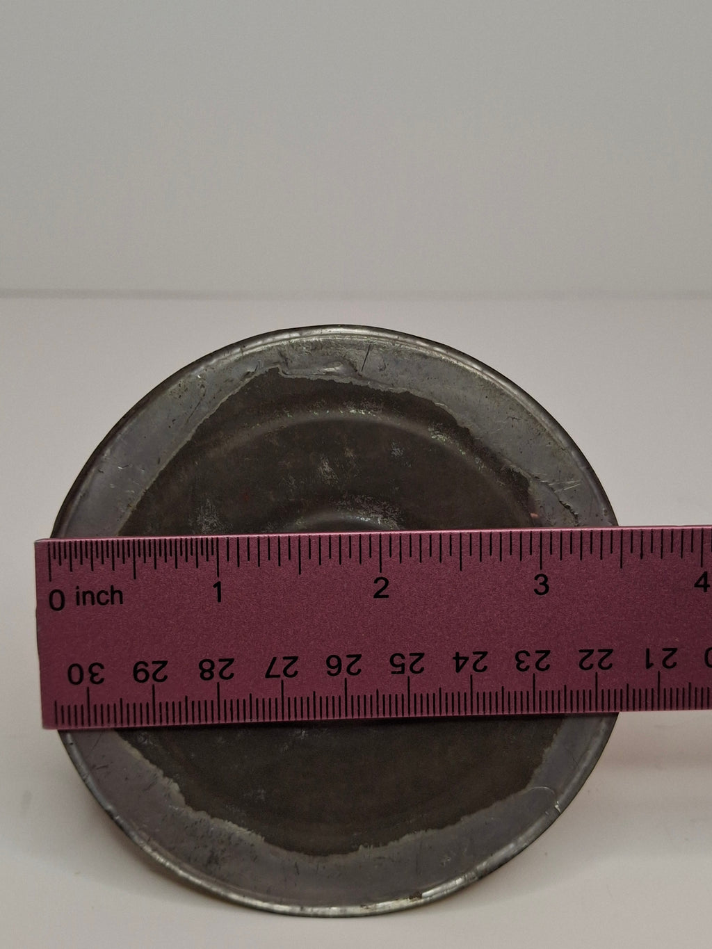 Rare Complete Late 19th Century Antique Brass Finger Lamp Original Round Wick Burner, Chain, Cap