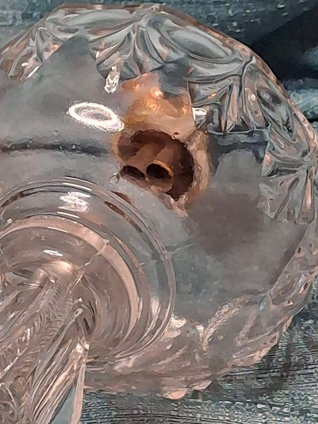 Antique 1850s Pressed Glass Whale Oil Lamps Pair – Bullseye & Loop Pattern