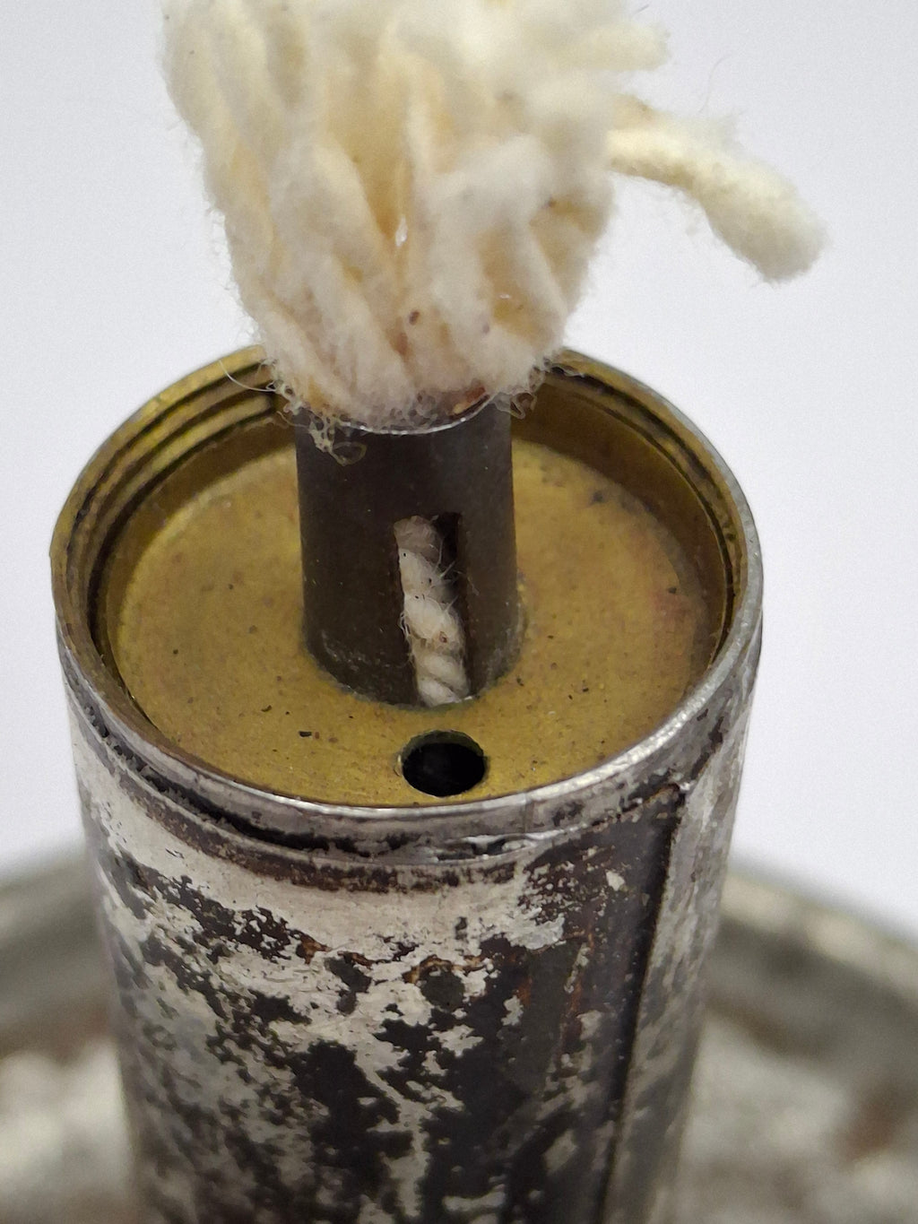 Pair of Mid-19th Century Primitive American Tin Whale Oil Chamber Lamps (Second Lot)