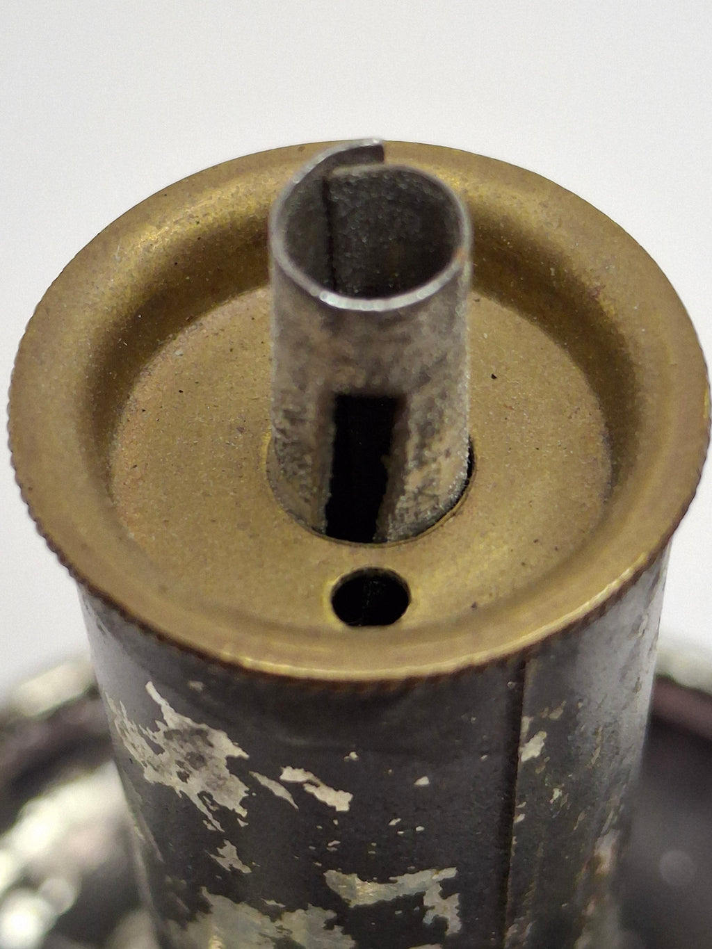 Pair of Mid-19th Century Primitive American Tin Whale Oil Chamber Lamps