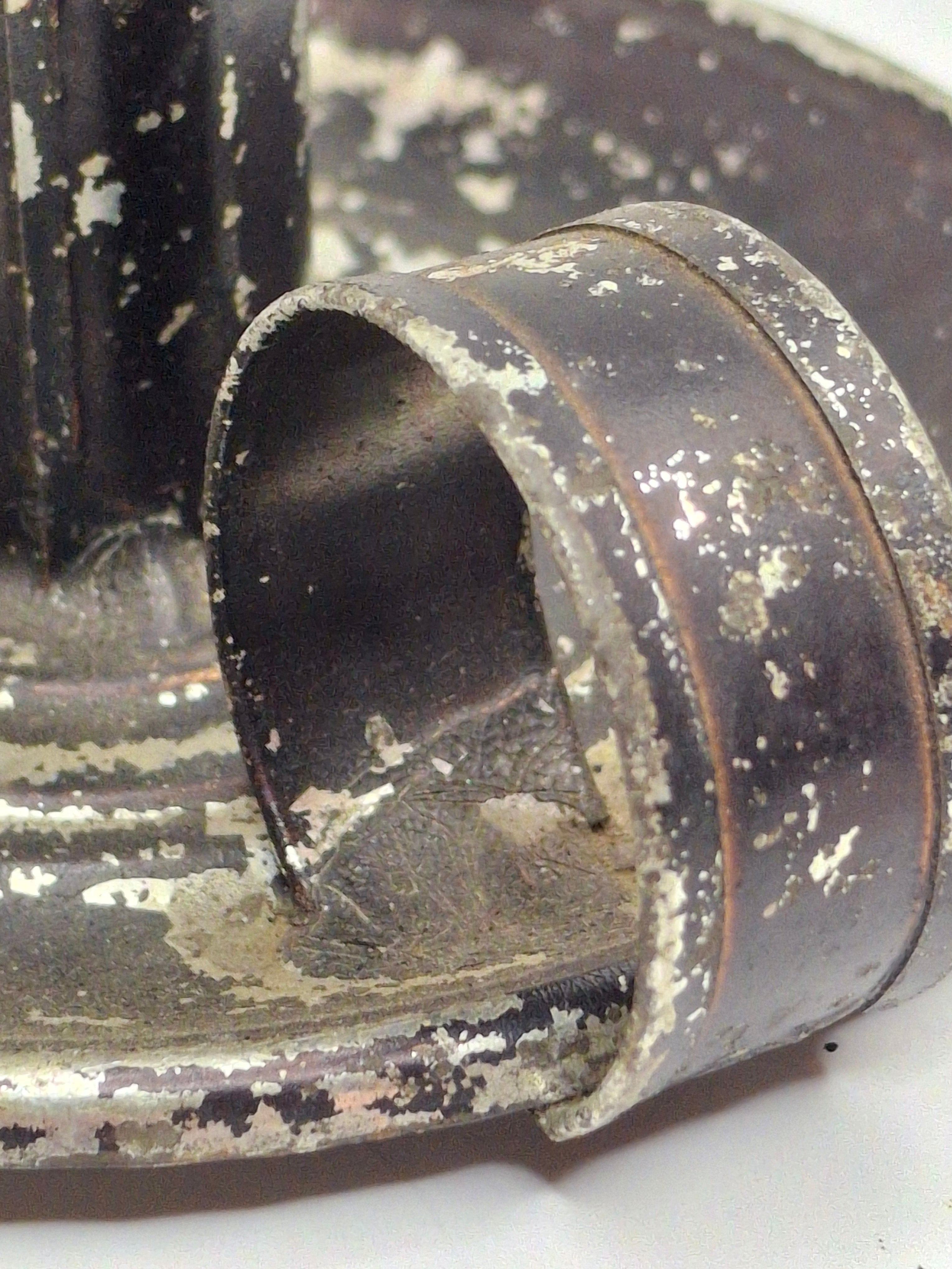 Pair of Mid-19th Century Primitive American Tin Whale Oil Chamber Lamps