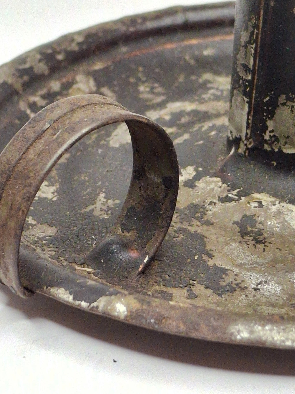 Pair of Mid-19th Century Primitive American Tin Whale Oil Chamber Lamps