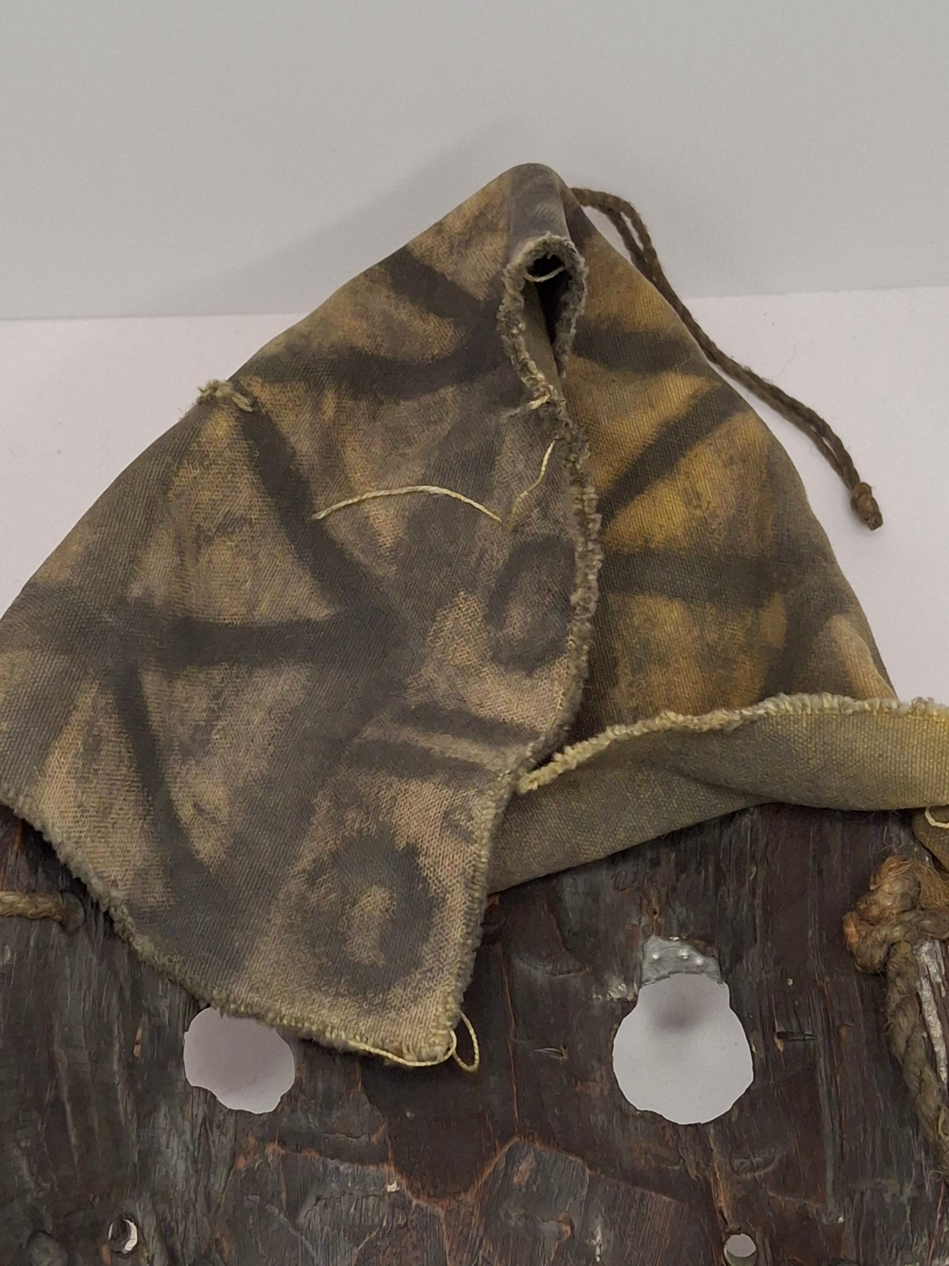 Antique African Marka Mask Mali - Hand Carved Wood Brass Overlay Fiber Beard 19th/20th C. - Authentic Tribal Art Bambara Influence