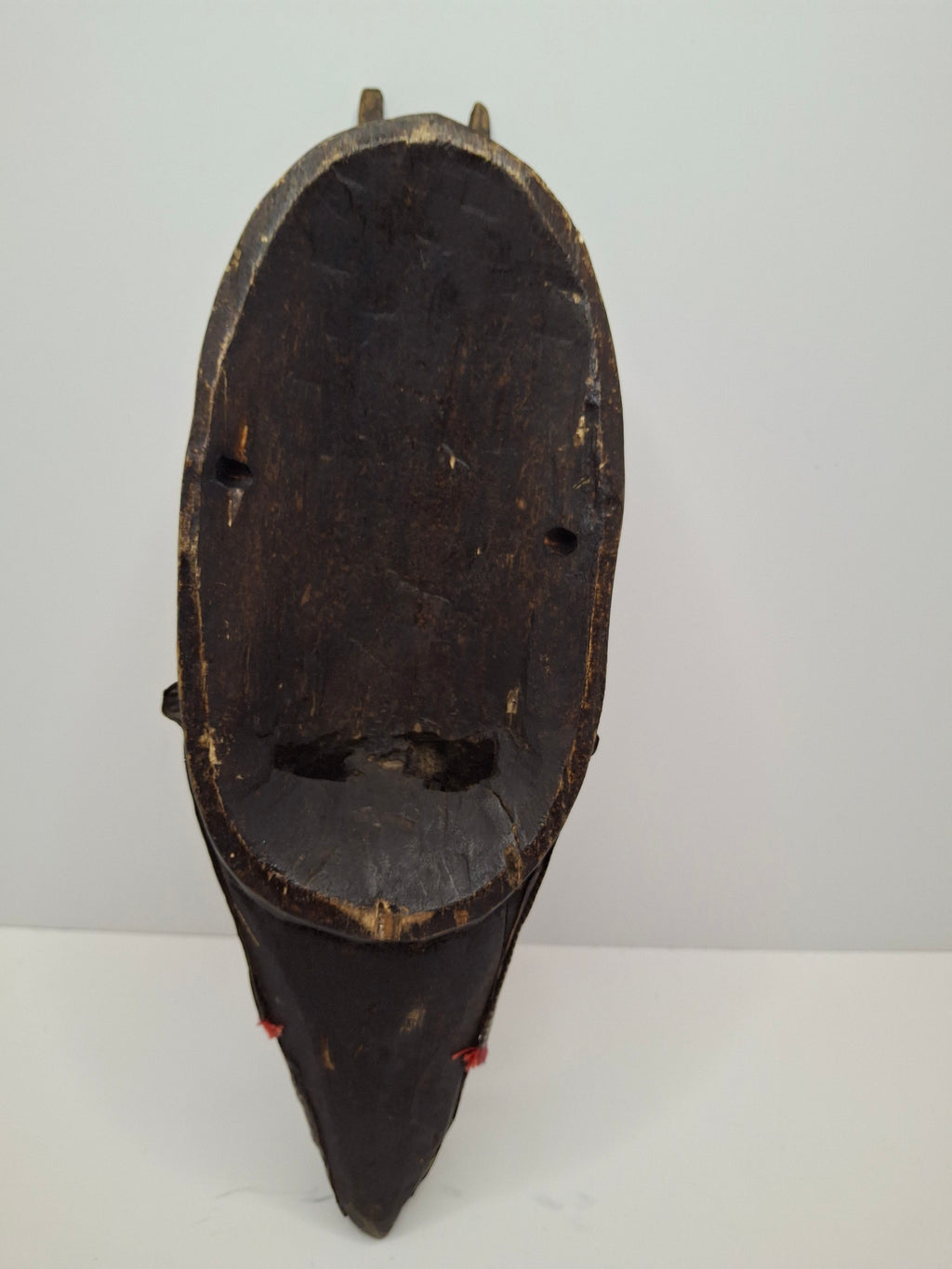 Authentic Marka African Mask Mali - Hammered Brass & Copper Over Wood - Bambara Ntomo Ritual Carving - Mid-20th Century - 10" Tribal Art