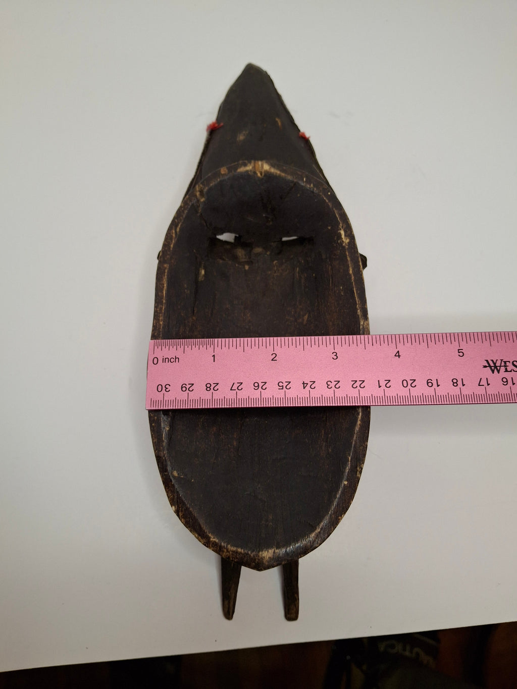 Authentic Marka African Mask Mali - Hammered Brass & Copper Over Wood - Bambara Ntomo Ritual Carving - Mid-20th Century - 10" Tribal Art